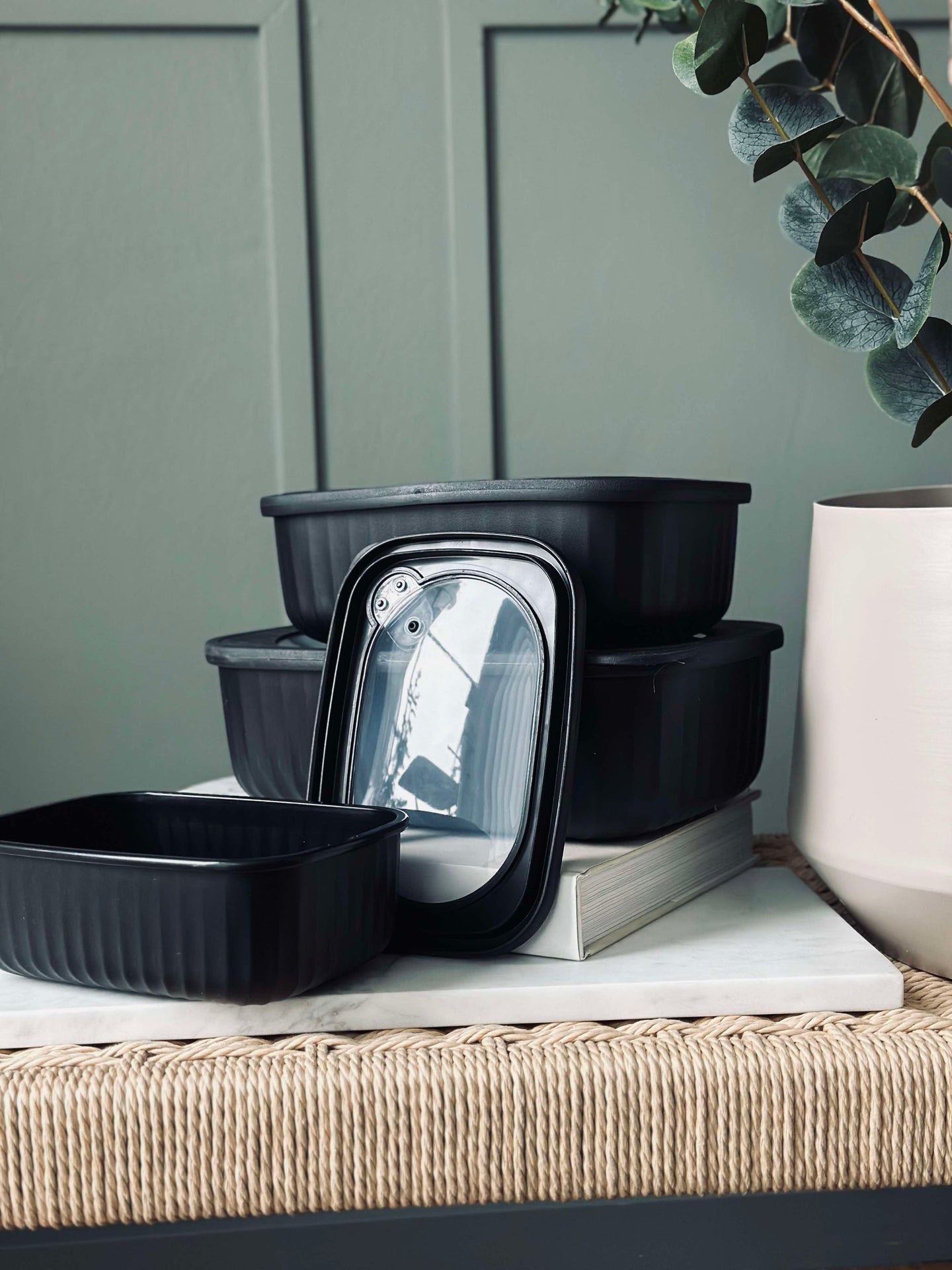 Opbevaringsbøtter Black – Set mit 3 Stück