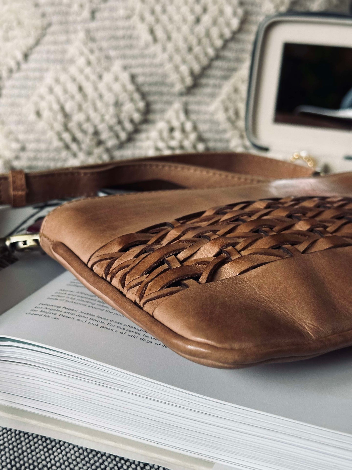 Clutch Lux Handgefertigt - Camel