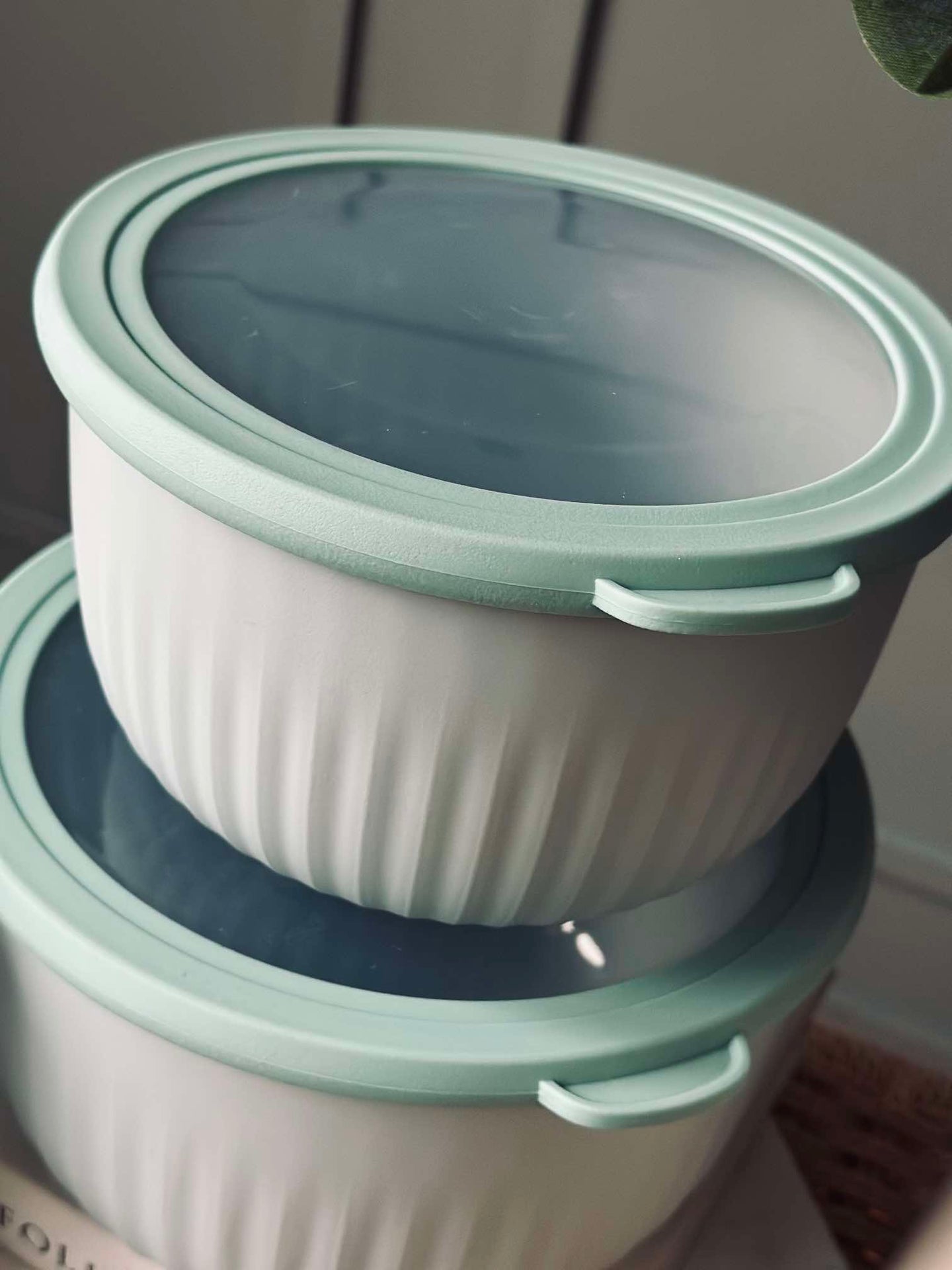 Aufbewahrungsbehälter Dusty green – Set mit 4 Stück