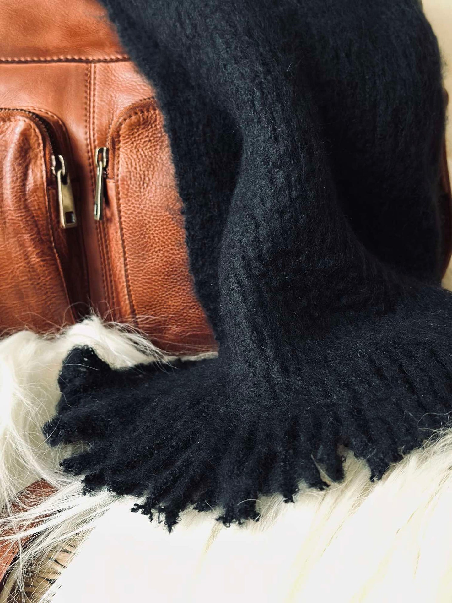 Schal schwarz - Super soft