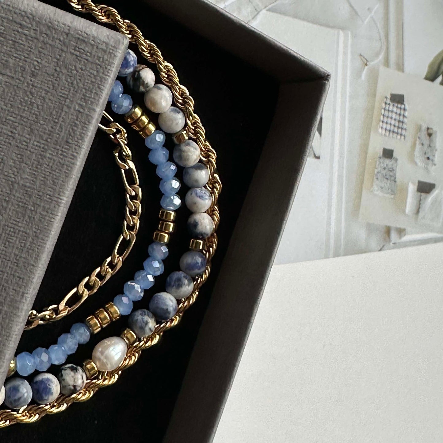 Armband Erika Blue - Set mit 4 Armbändern