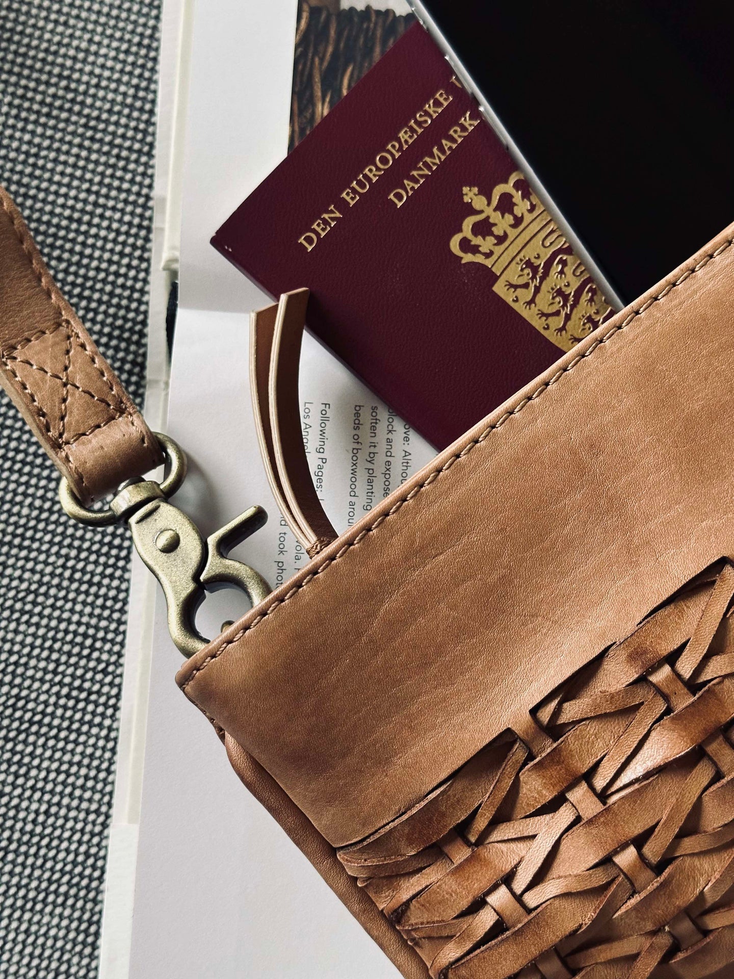 Clutch Lux Handgefertigt - Camel