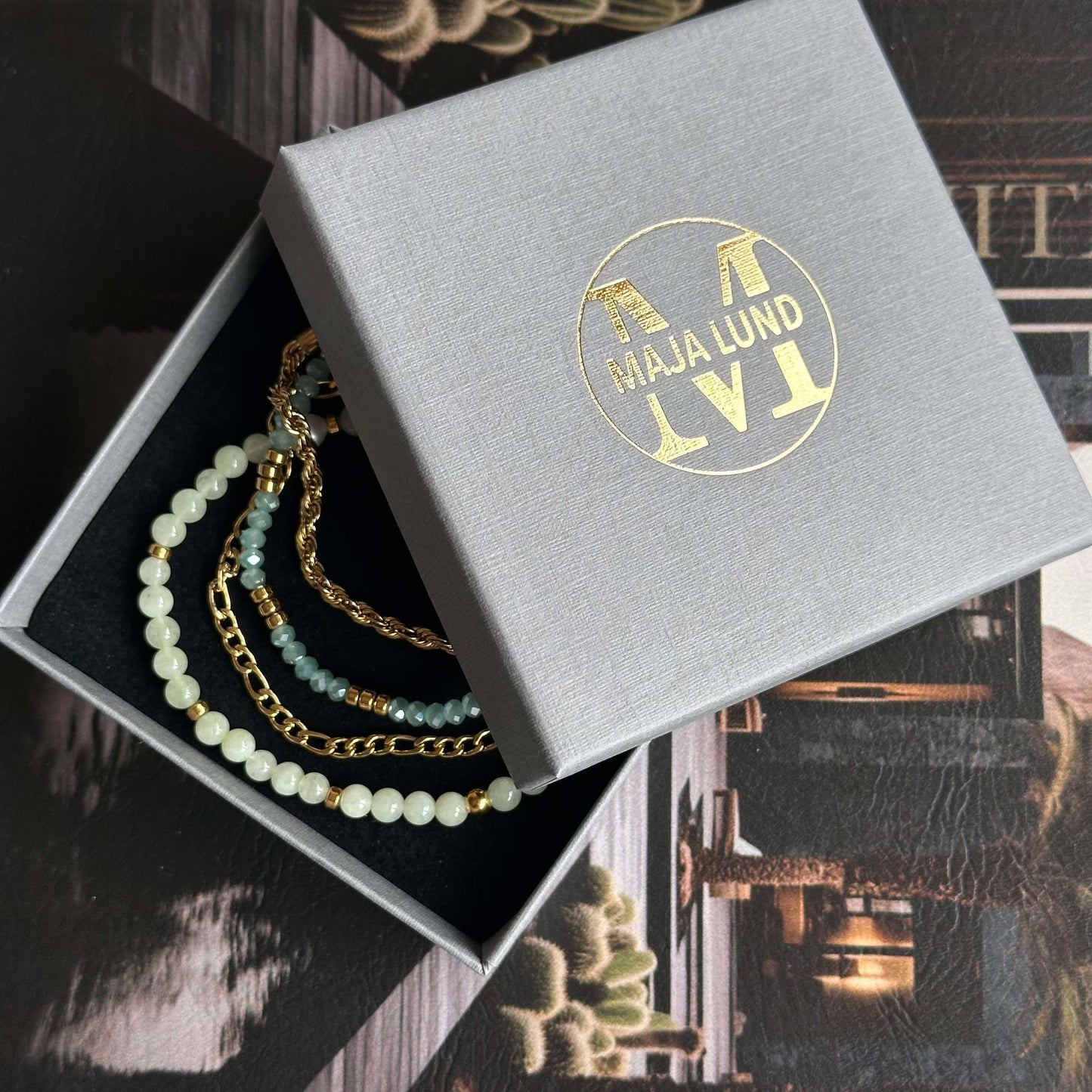 Armband Erika Jade - Set mit 4 Armbändern