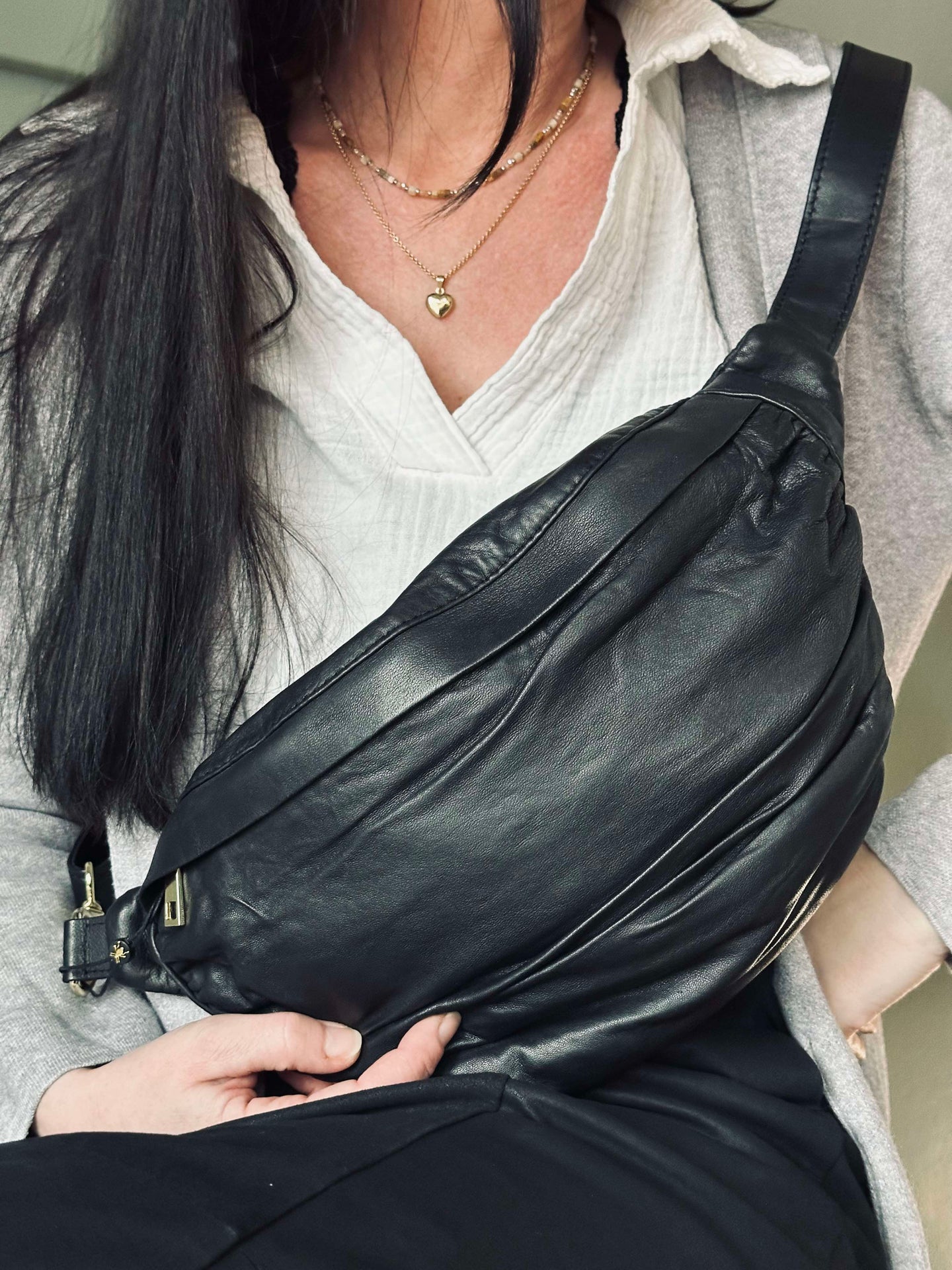 Bumbag Nero - Ultra weiches Leder