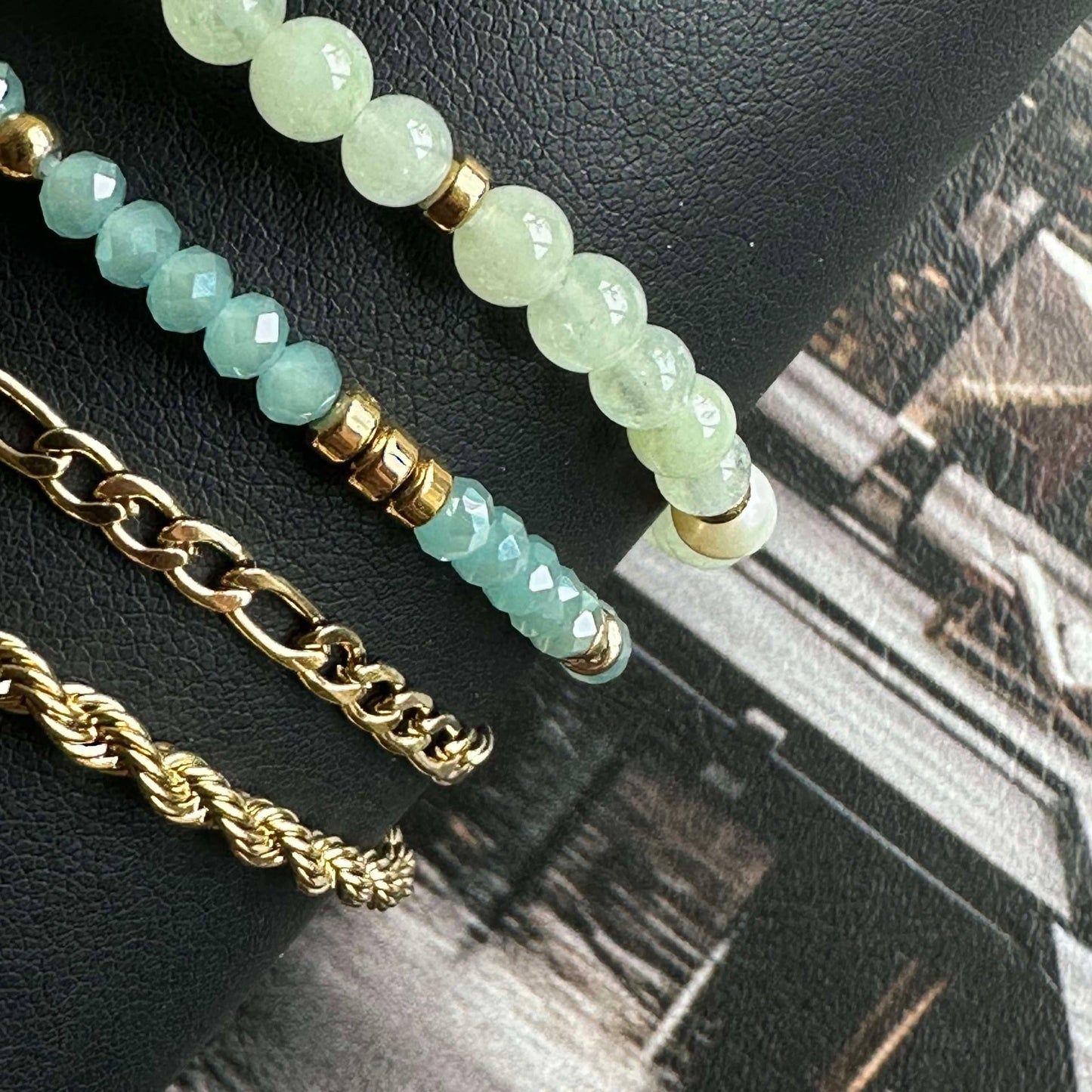 Armband Erika Jade - Set mit 4 Armbändern