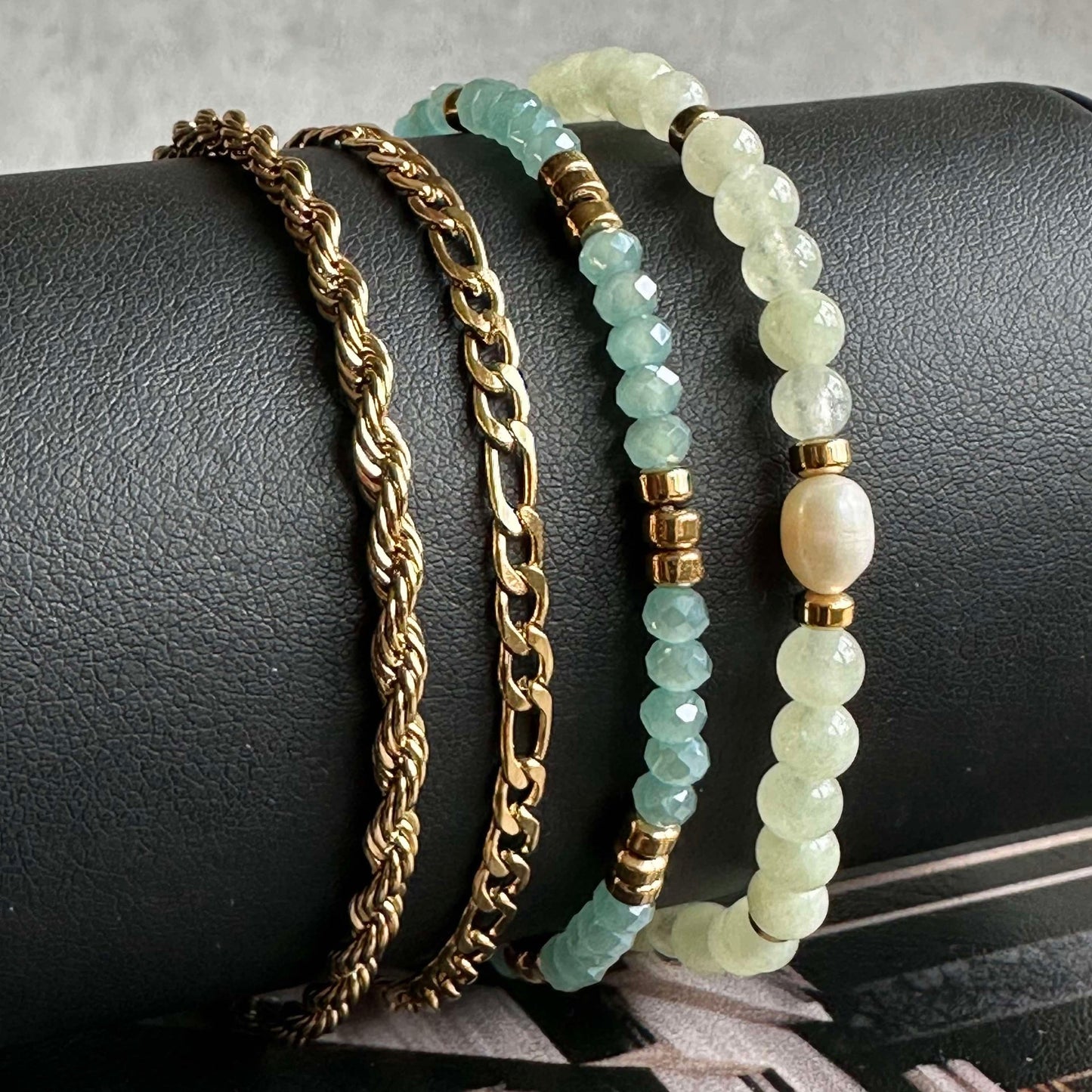 Armband Erika Jade - Set mit 4 Armbändern