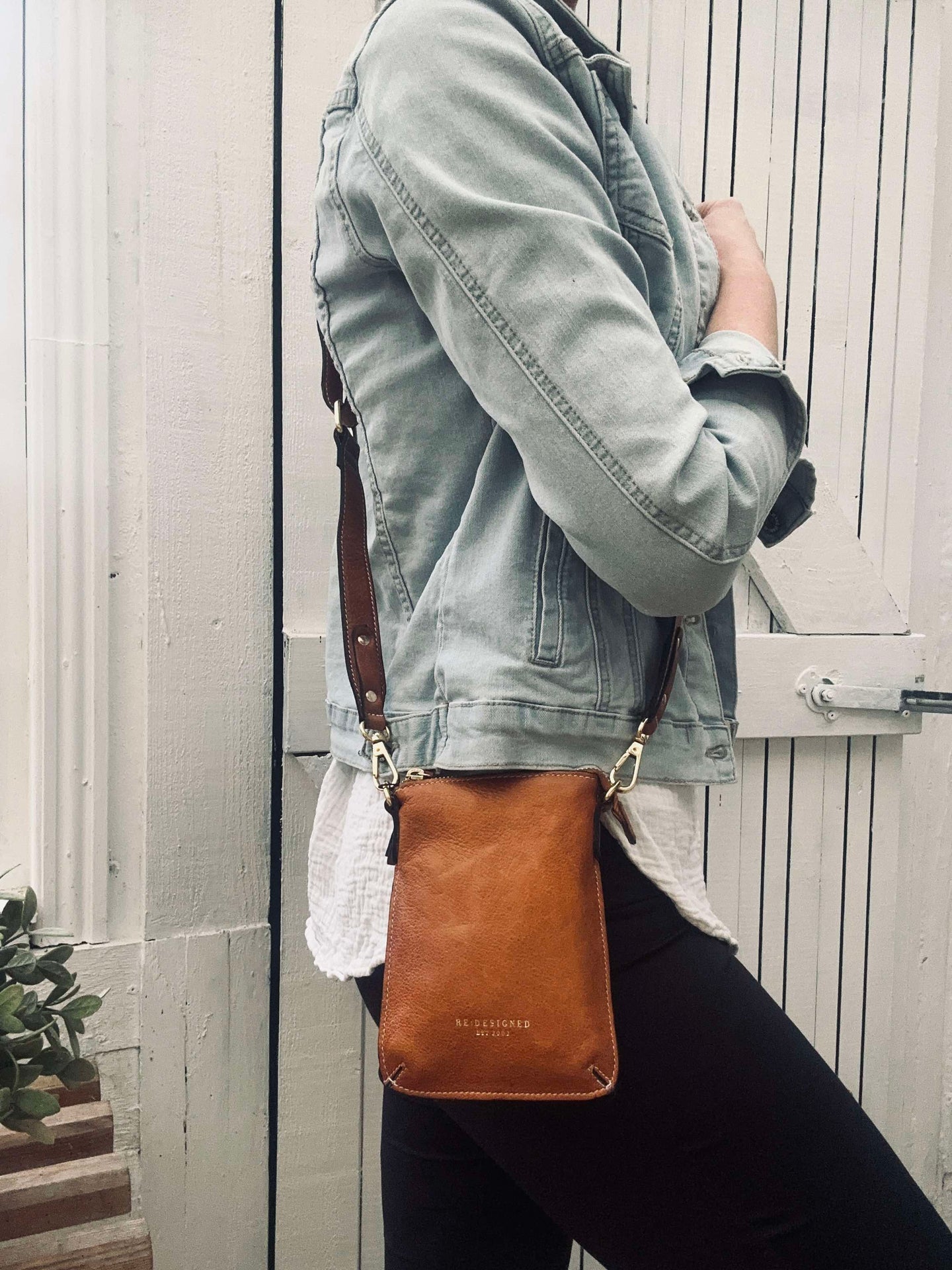 Crossover-Handytasche - Nava Cognac