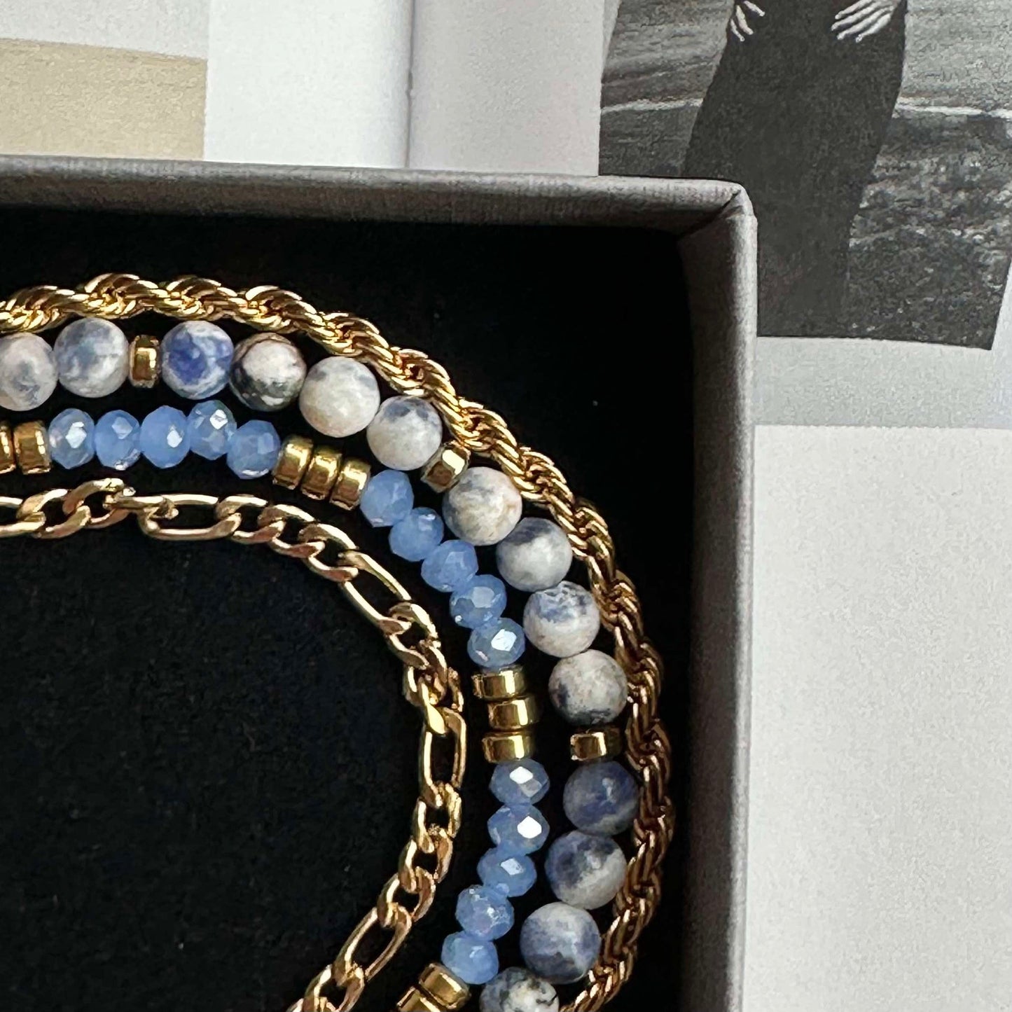 Armband Erika Blue - Set mit 4 Armbändern