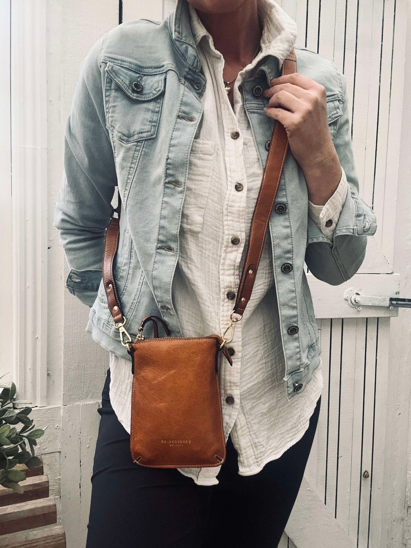 Crossover-Handytasche - Nava Cognac
