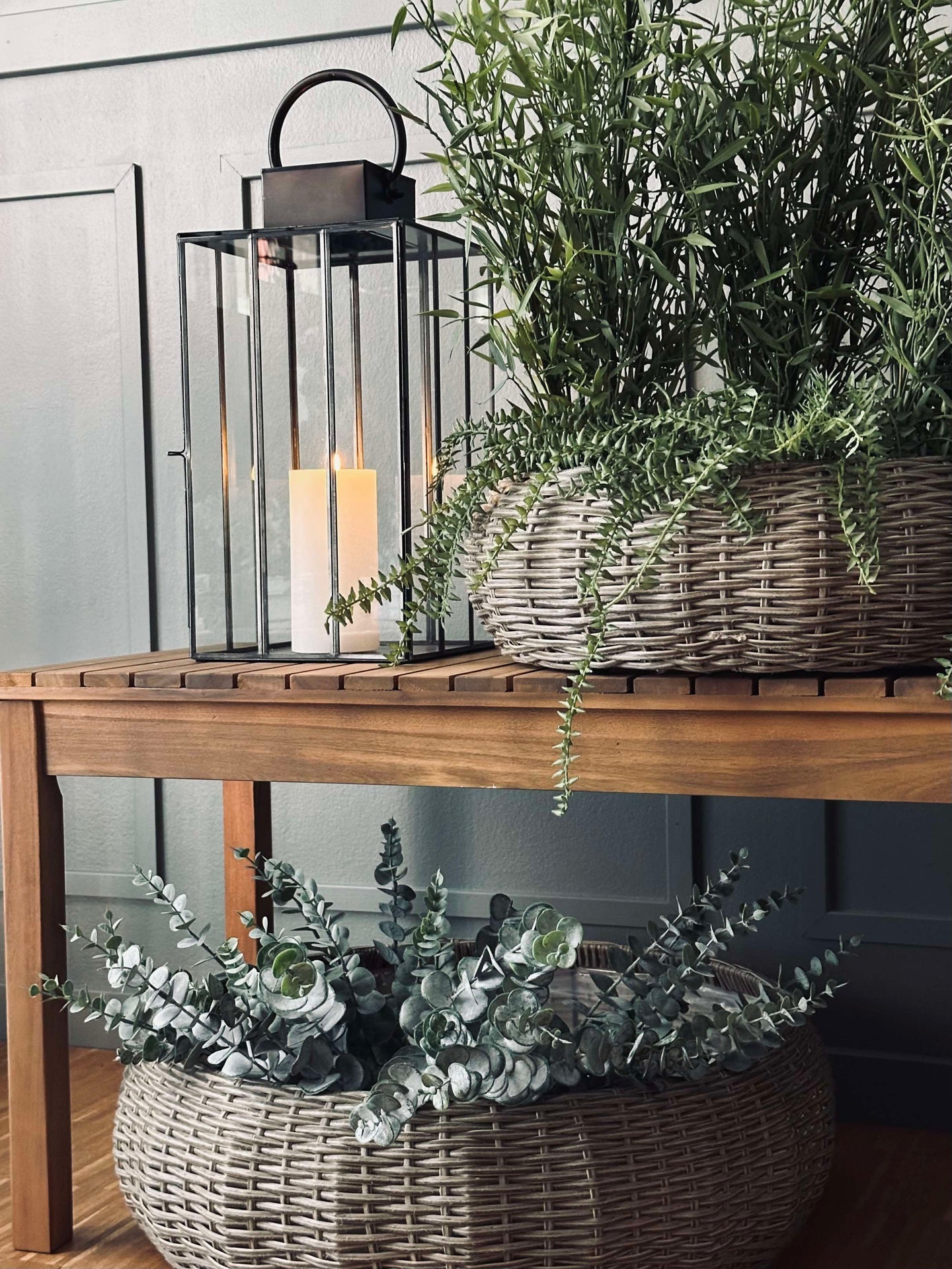 Korbset Rattan - Natur 2 Stk.