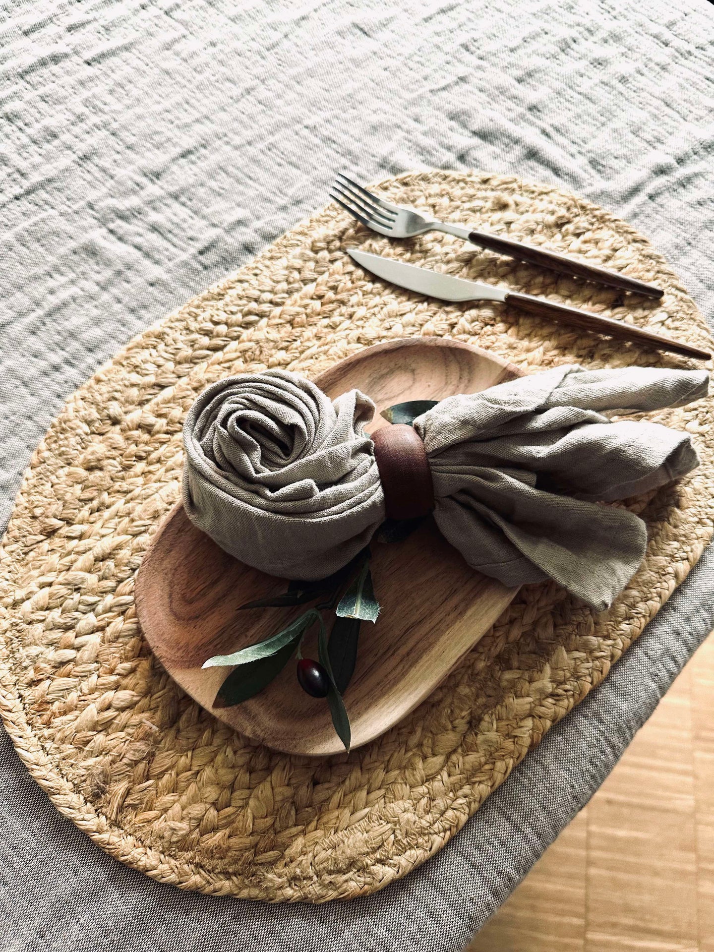 Platzset aus Jute - Oval