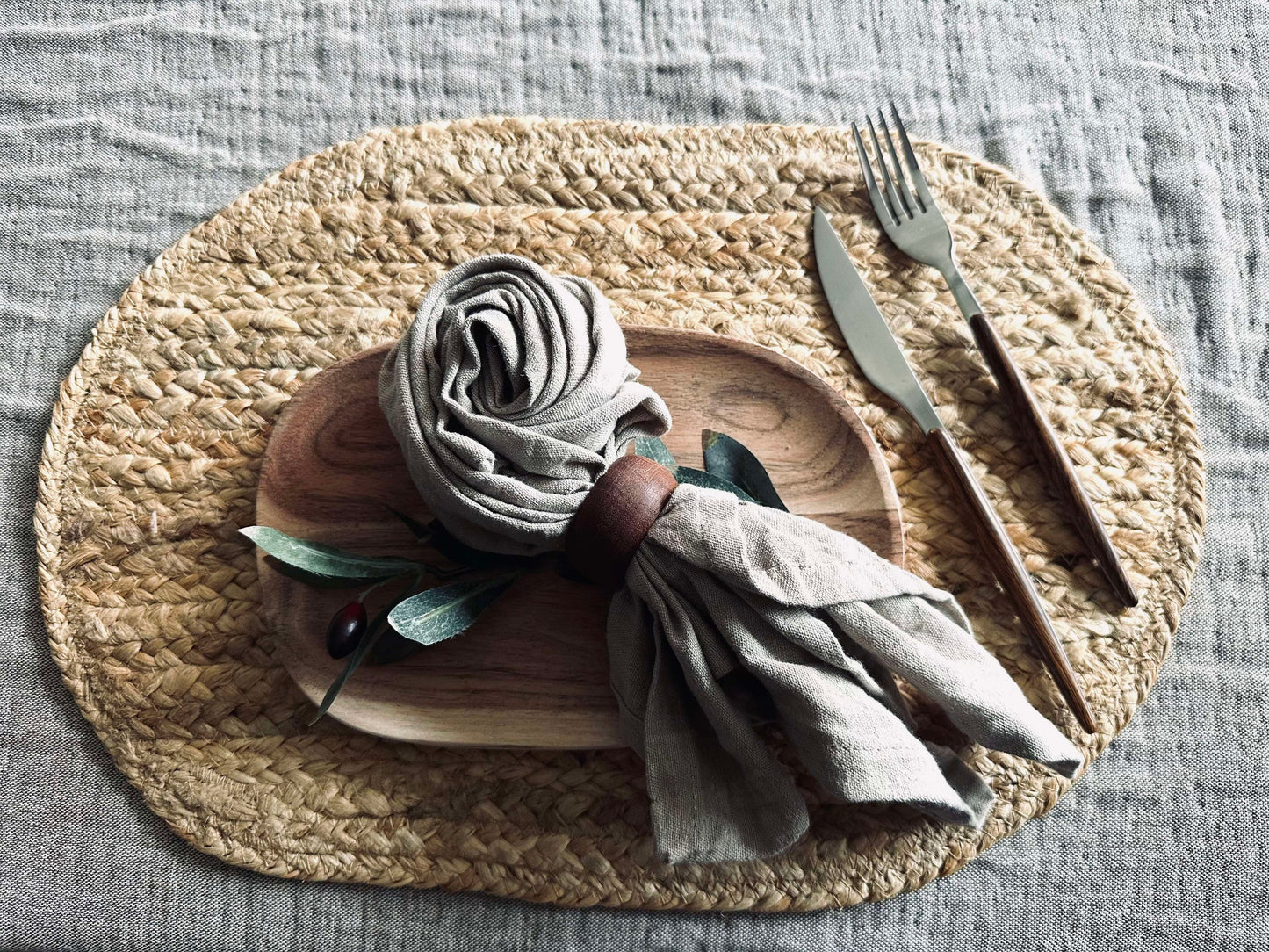 Platzset aus Jute - Oval