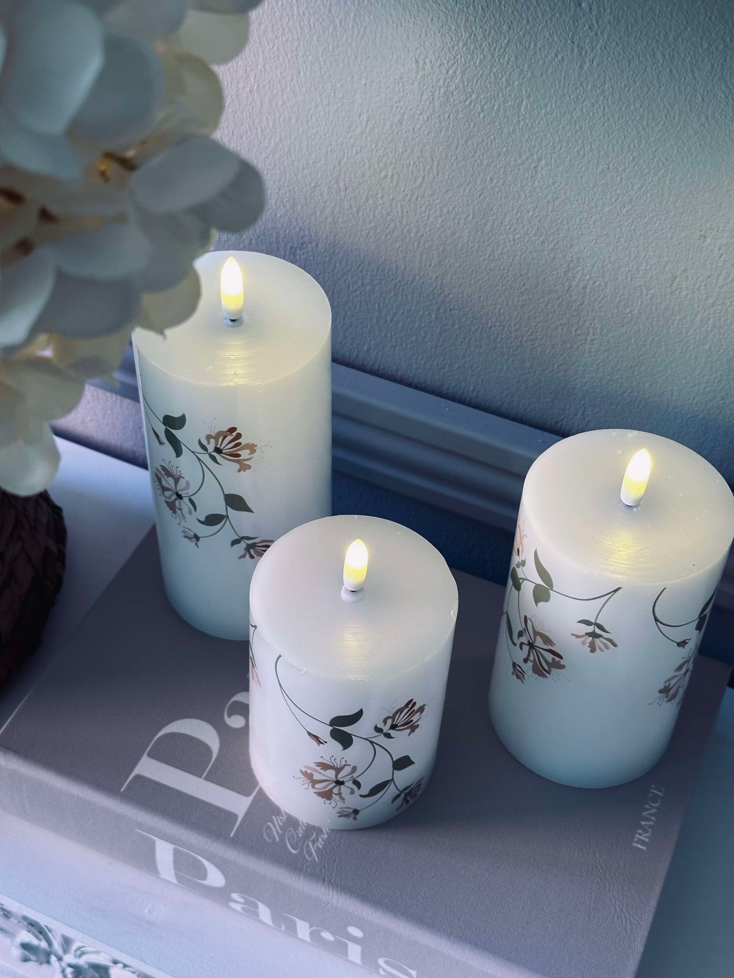 LED Rose flower – Set mit 3 Stk. und Fernbedienung