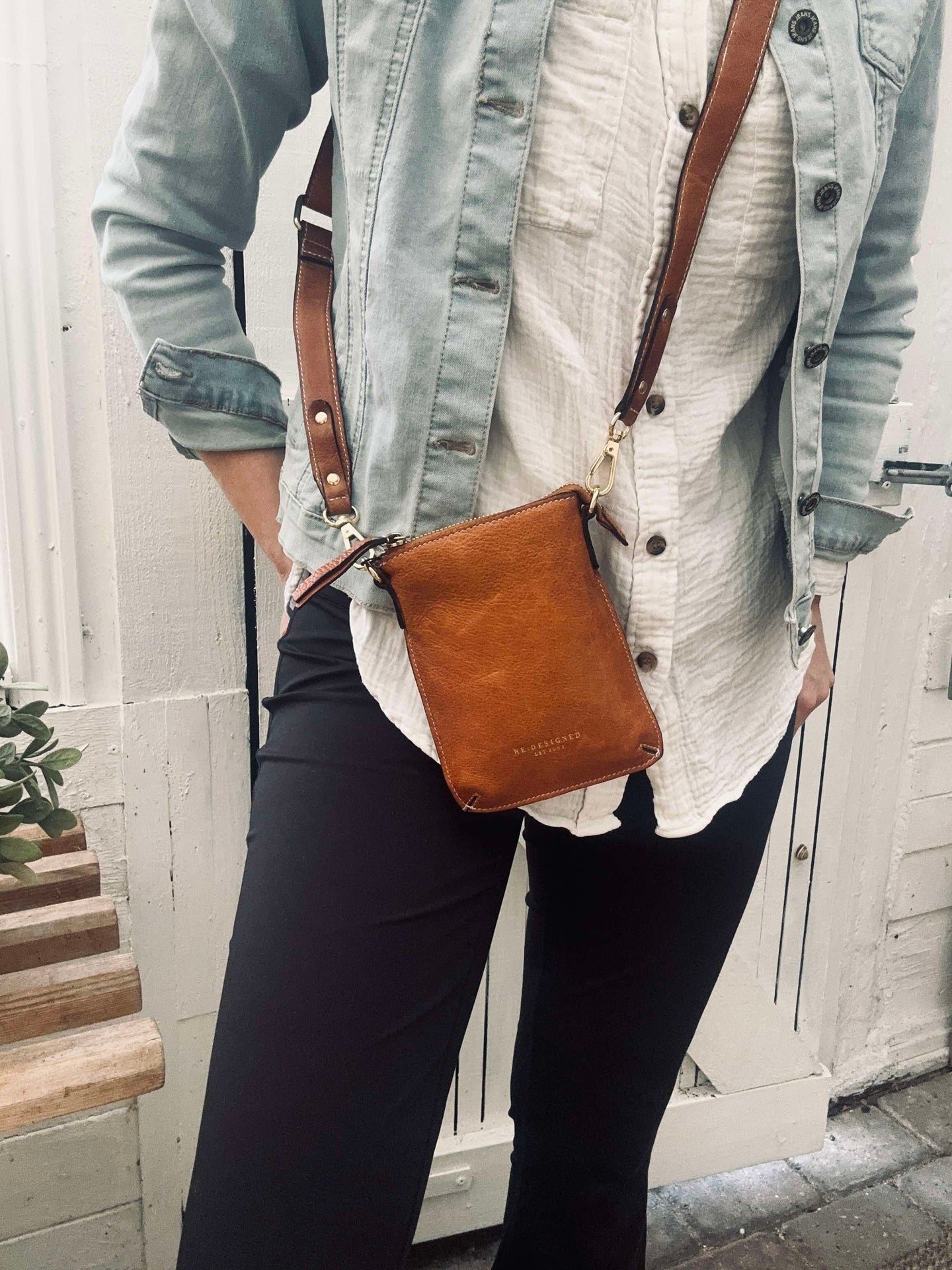 Crossover-Handytasche - Nava Cognac