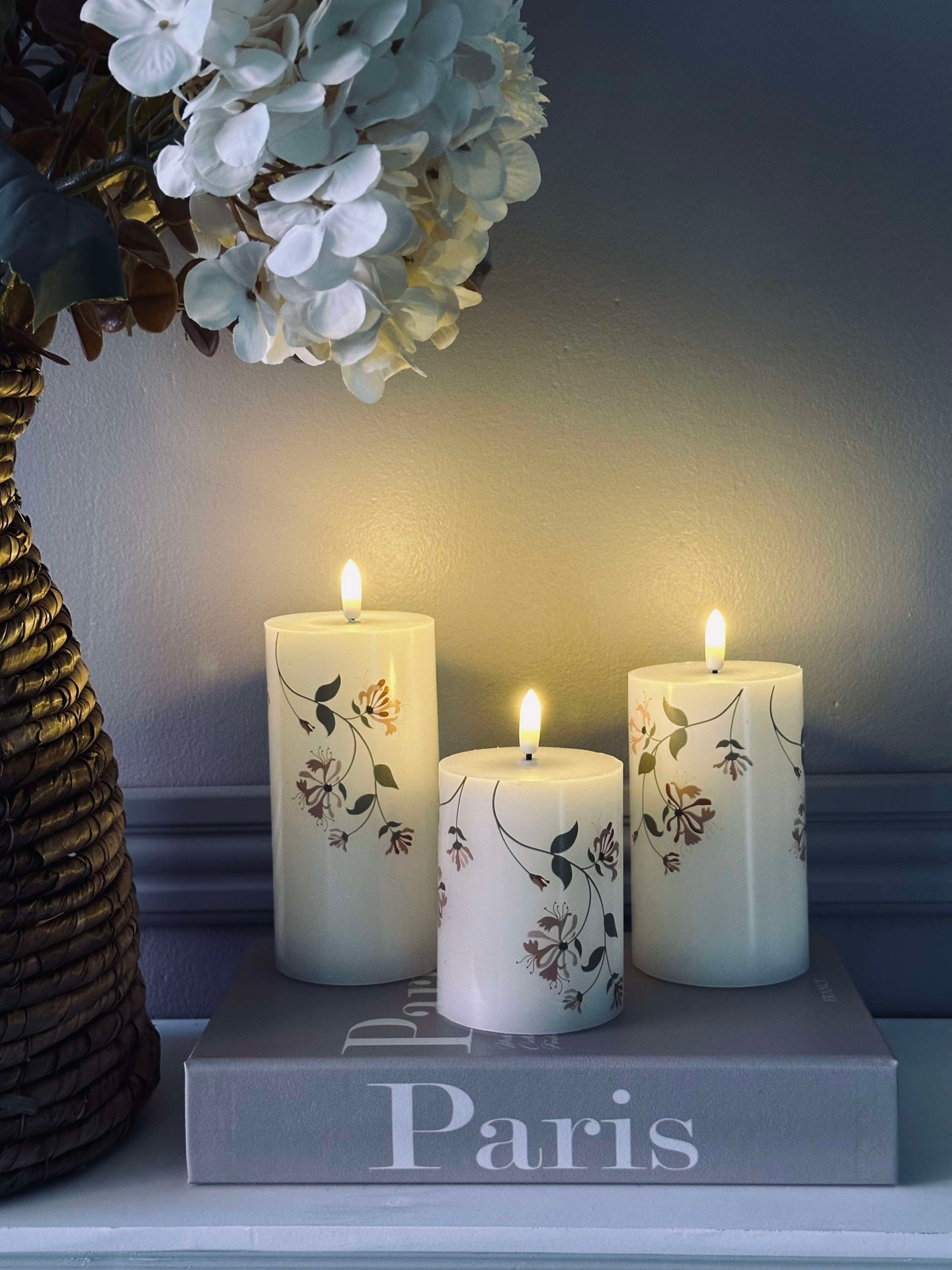 LED Rose flower – Set mit 3 Stk. und Fernbedienung