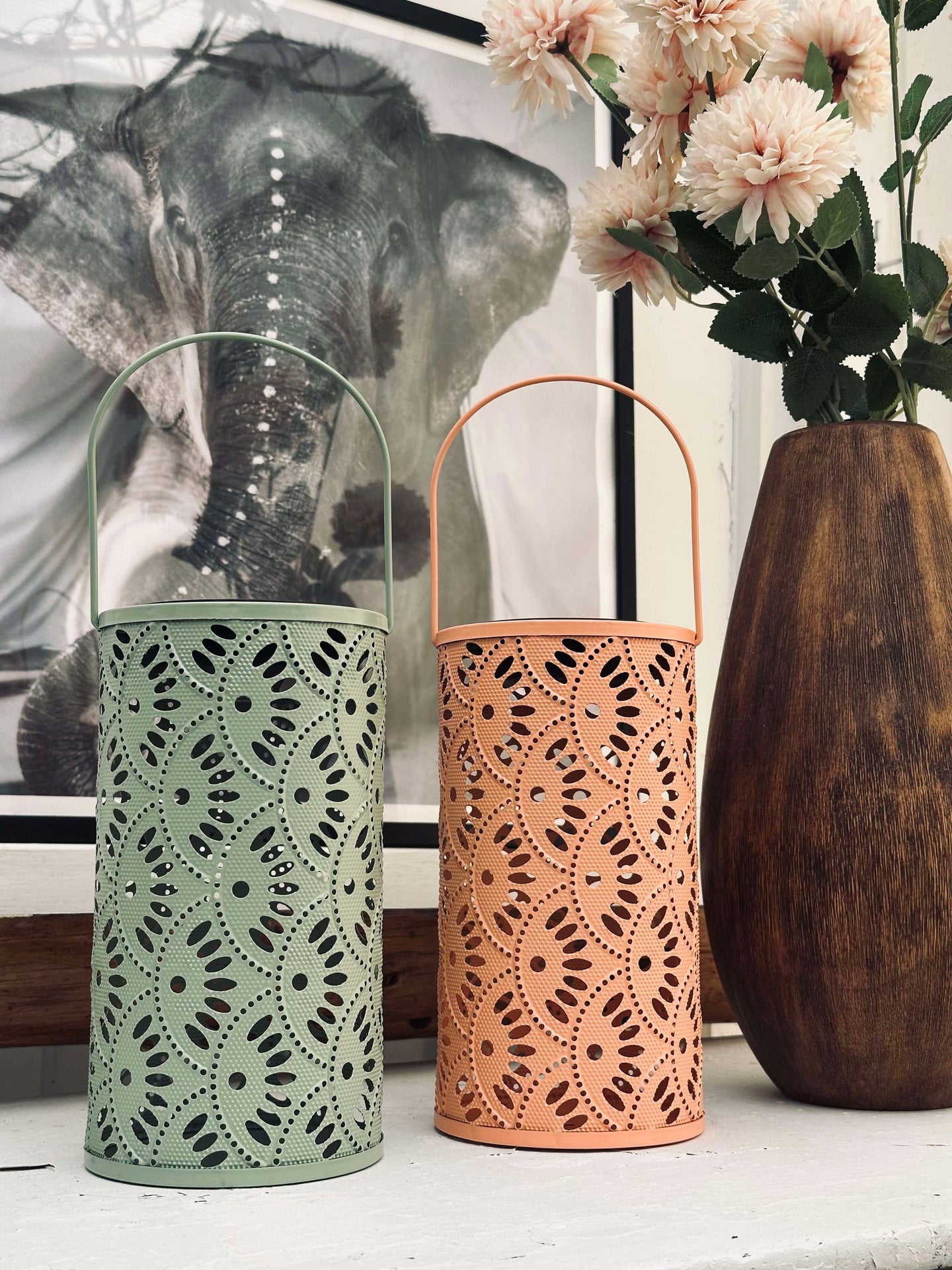 Laterne DELI mit Solarzellen – Coral