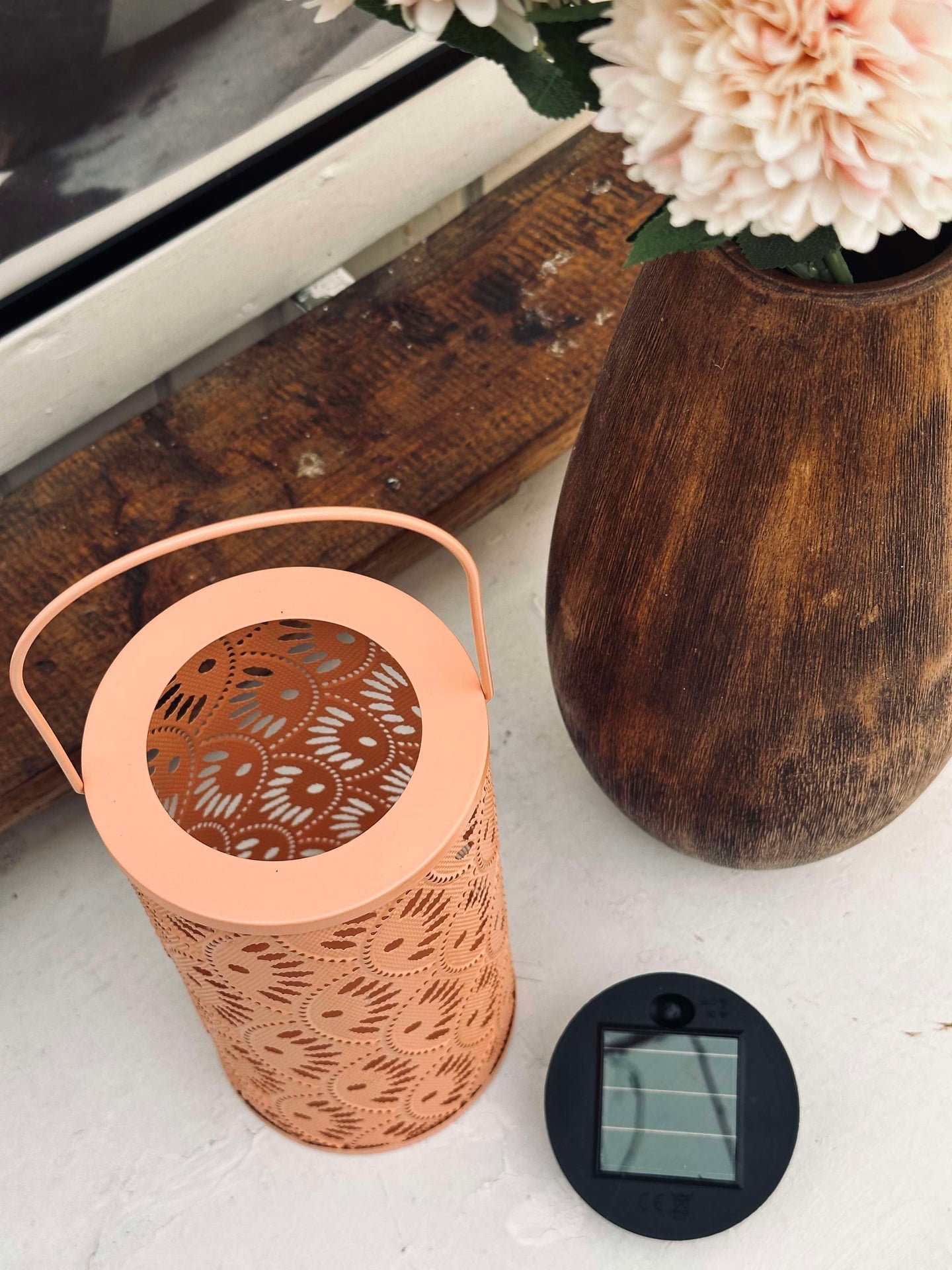 Laterne DELI mit Solarzellen – Coral