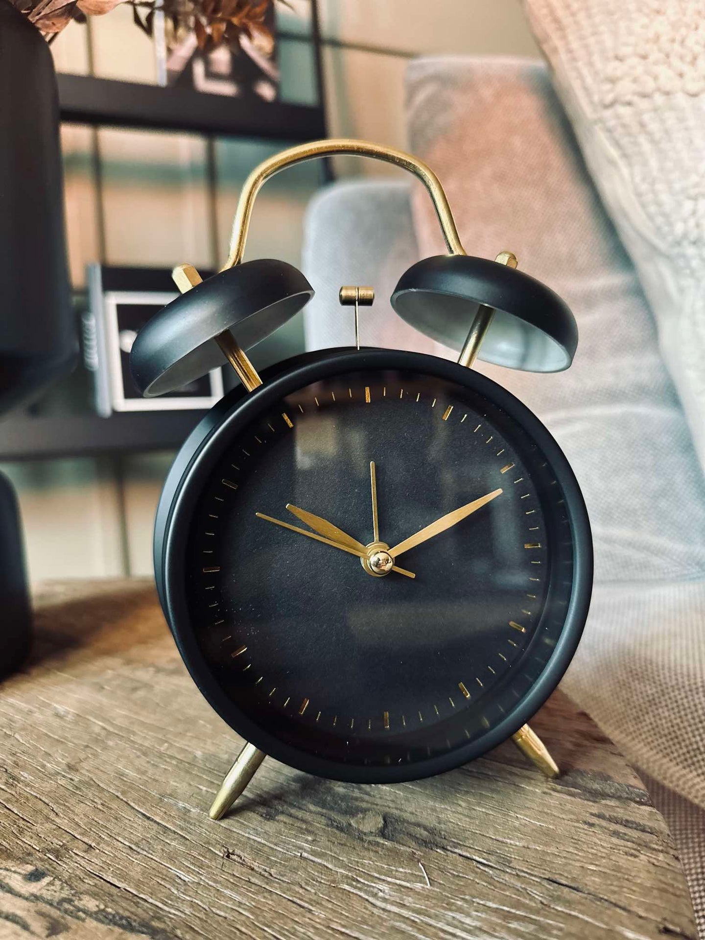 Wecker - Schwarz / Gold