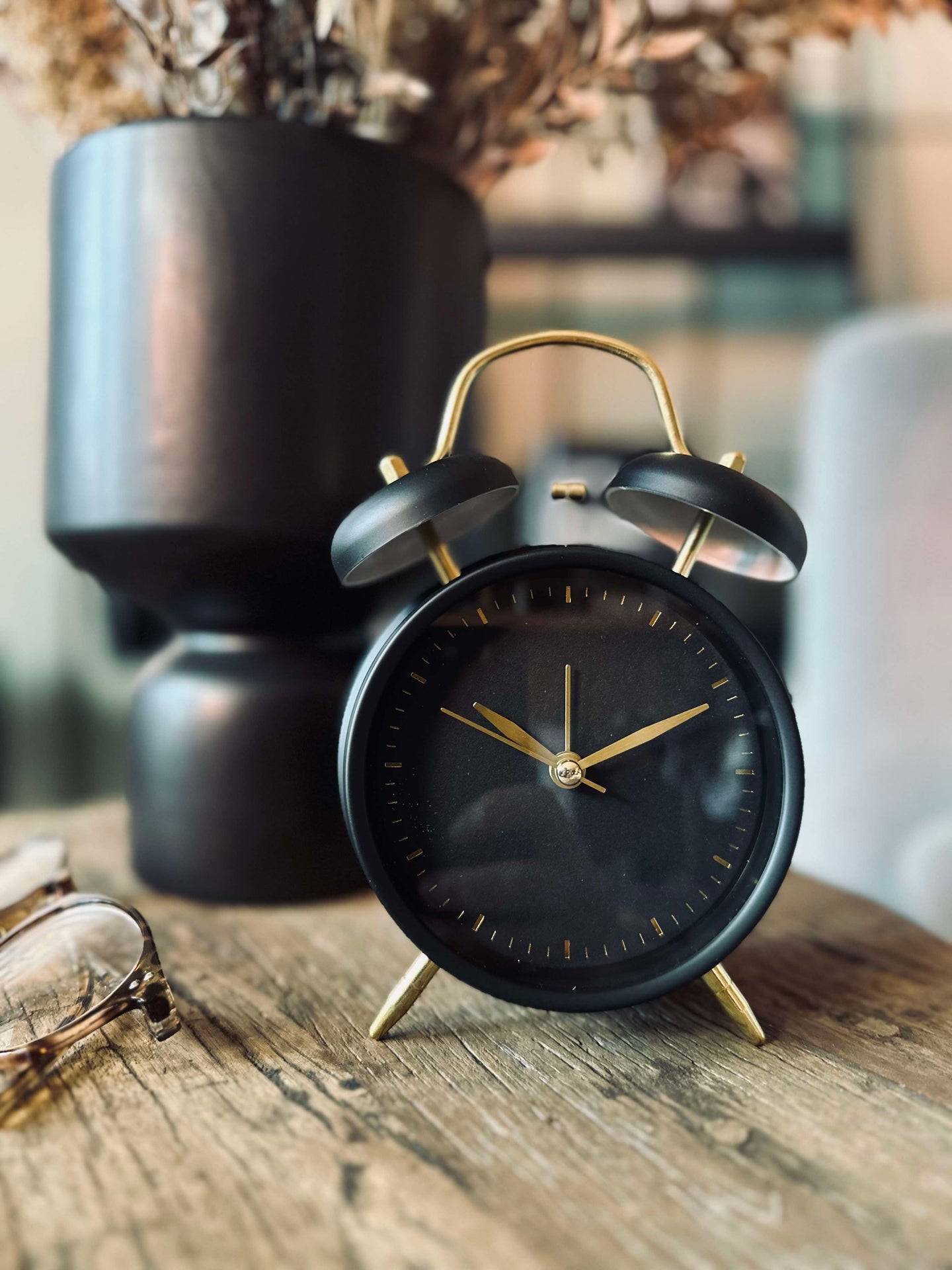 Wecker - Schwarz / Gold