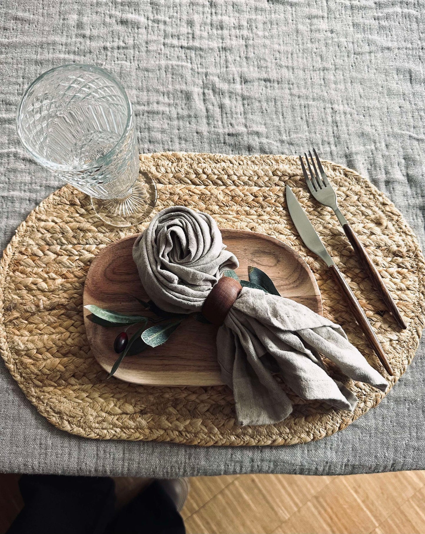 Platzset aus Jute - Oval