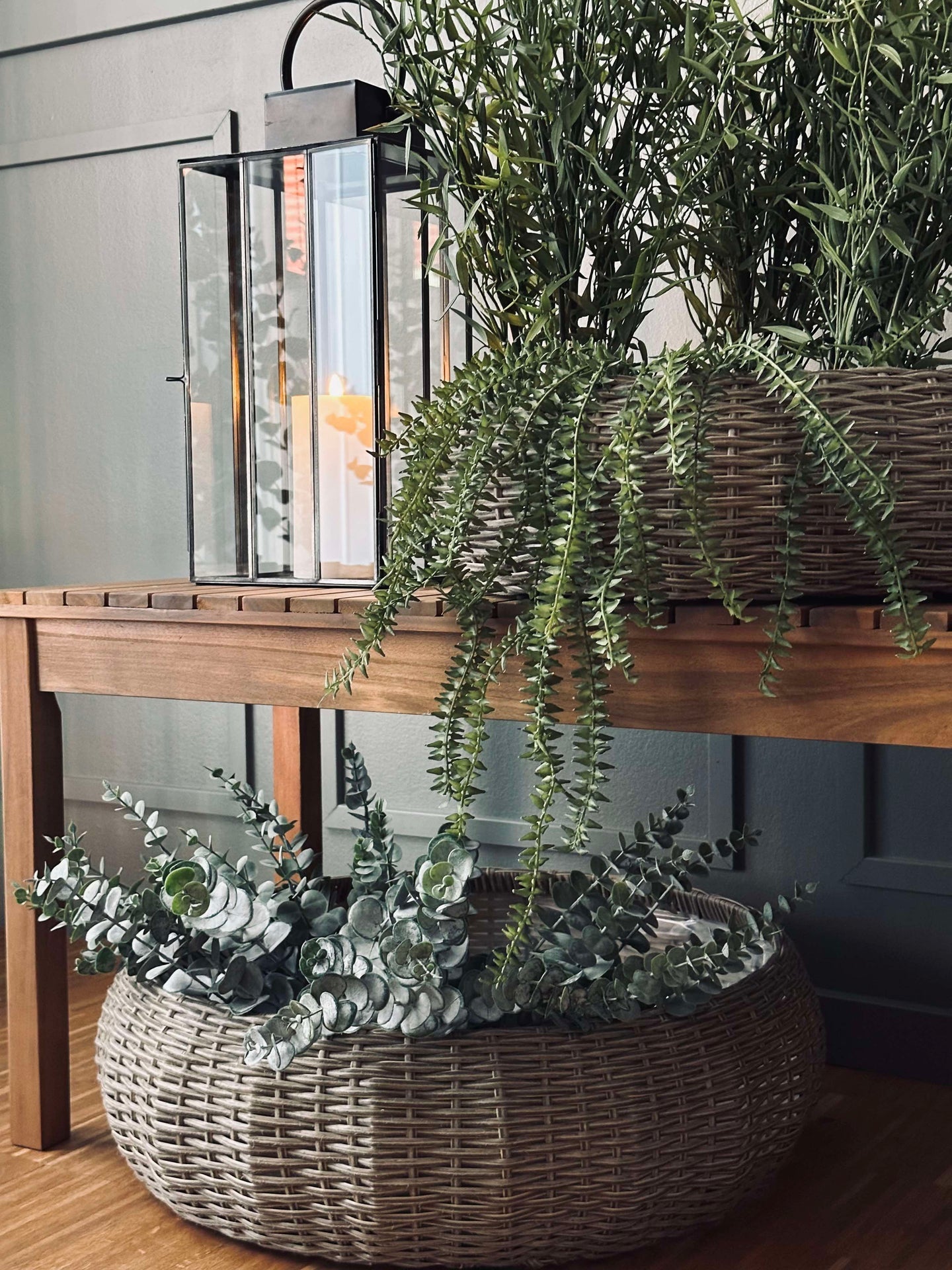Korbset Rattan - Natur 2 Stk.
