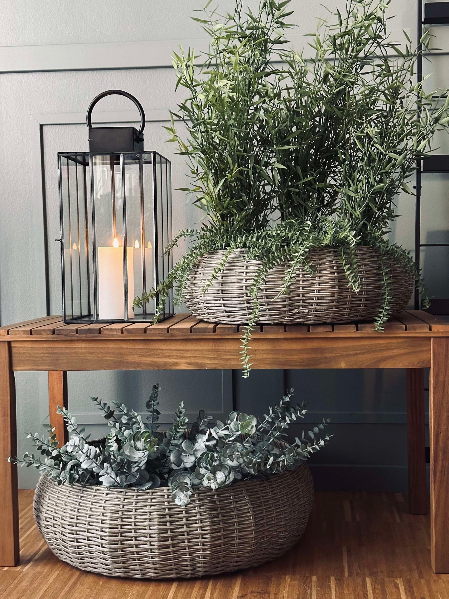 Korbset Rattan - Natur 2 Stk.