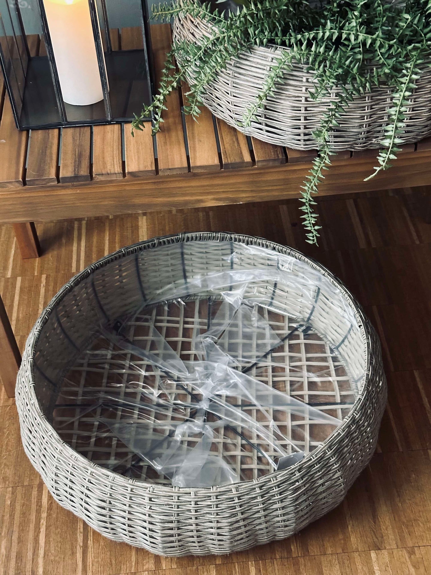 Korbset Rattan - Natur 2 Stk.