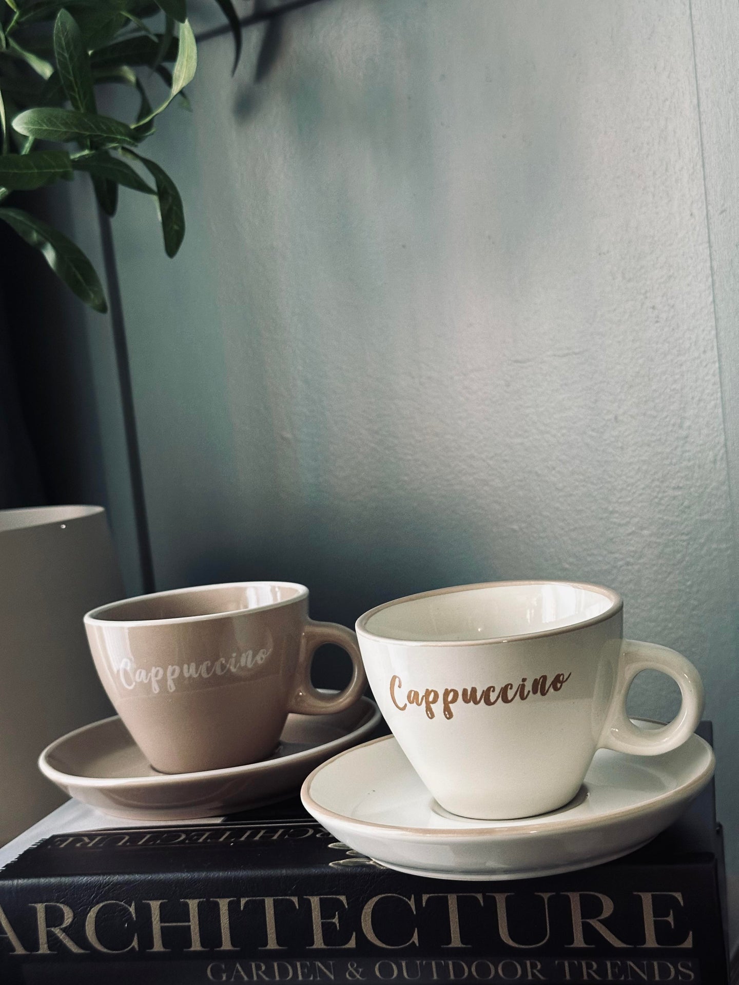 Tasse mit Untertasse Cappuccino - Set mit 4 stk.