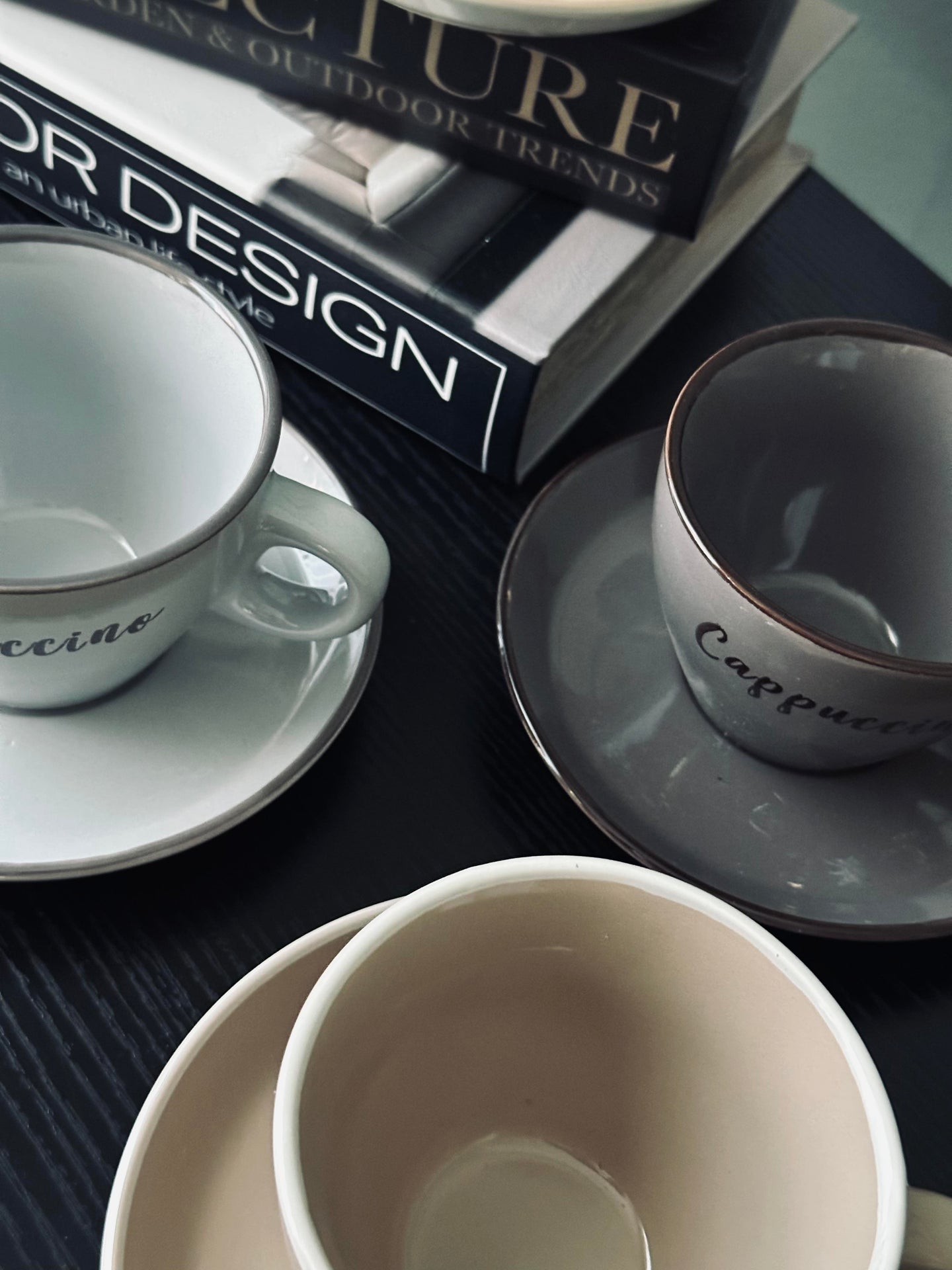 Tasse mit Untertasse Cappuccino - Set mit 4 stk.