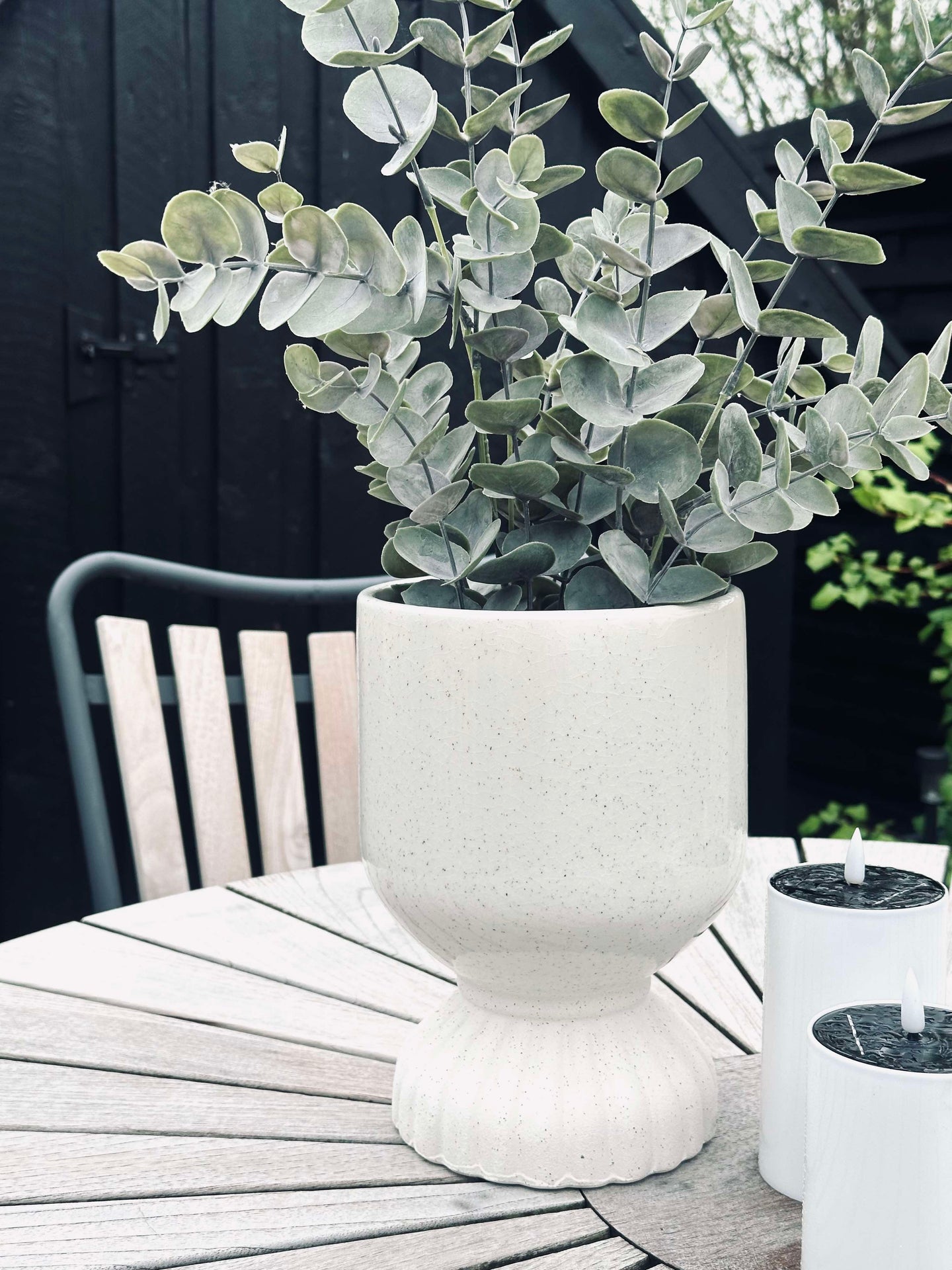 Pflanzentopf Keramik Creme