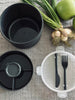Lunchbox mit Dressingbecher - Schwarz