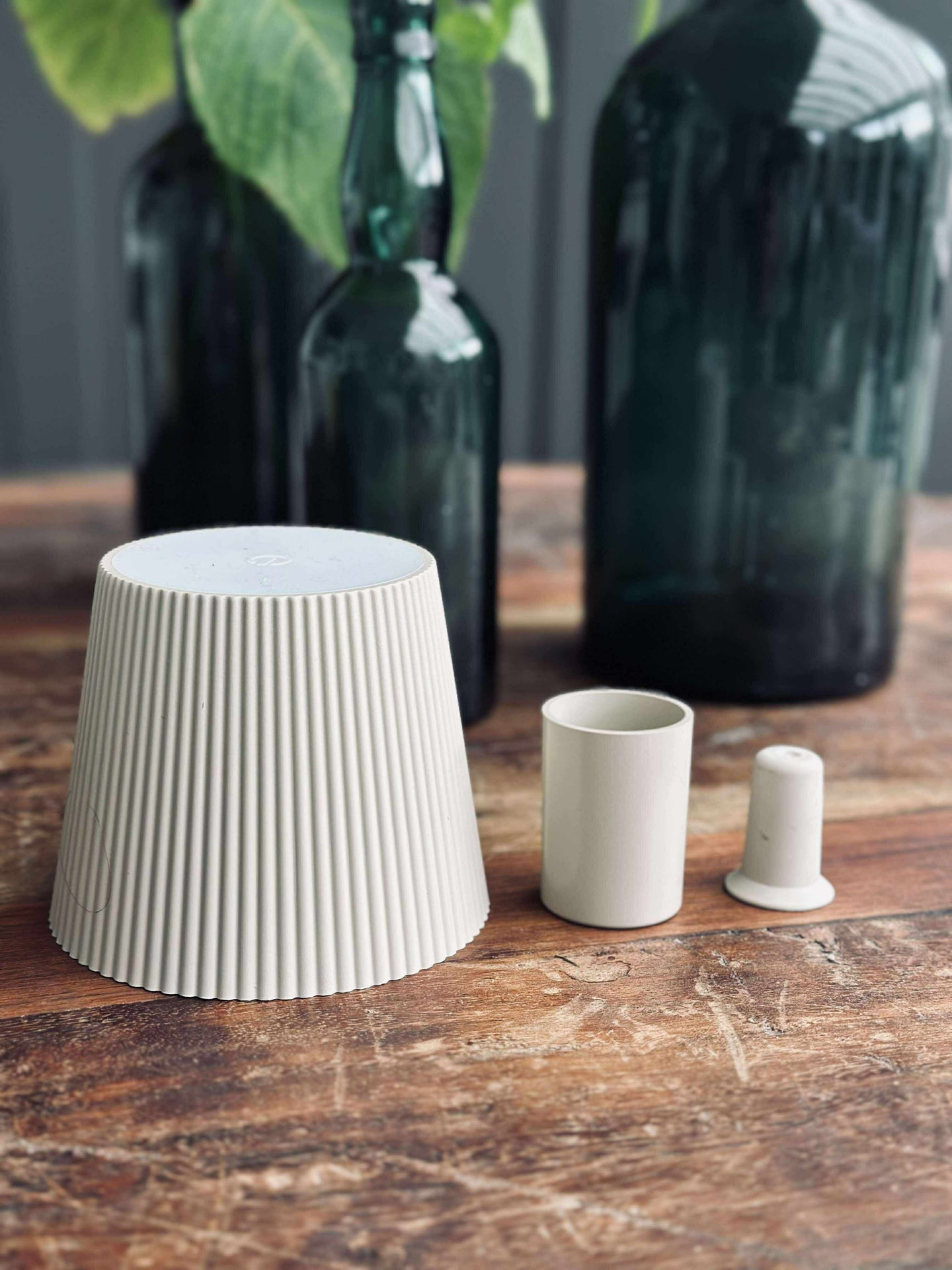 LED-Lampe für Weinflasche - Creme MIX