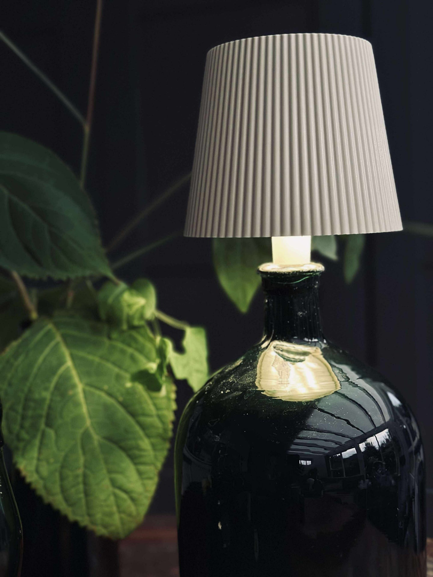 LED-Lampe für Weinflasche - Creme MIX