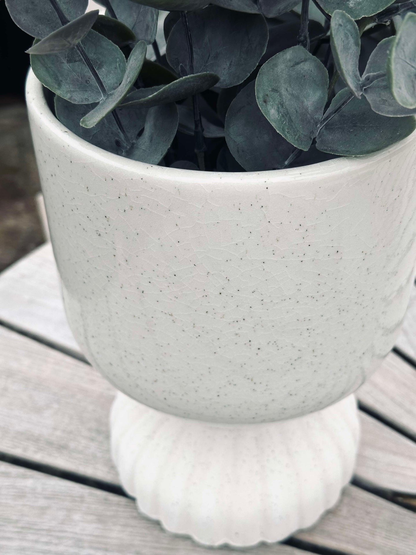 Pflanzentopf Keramik Creme