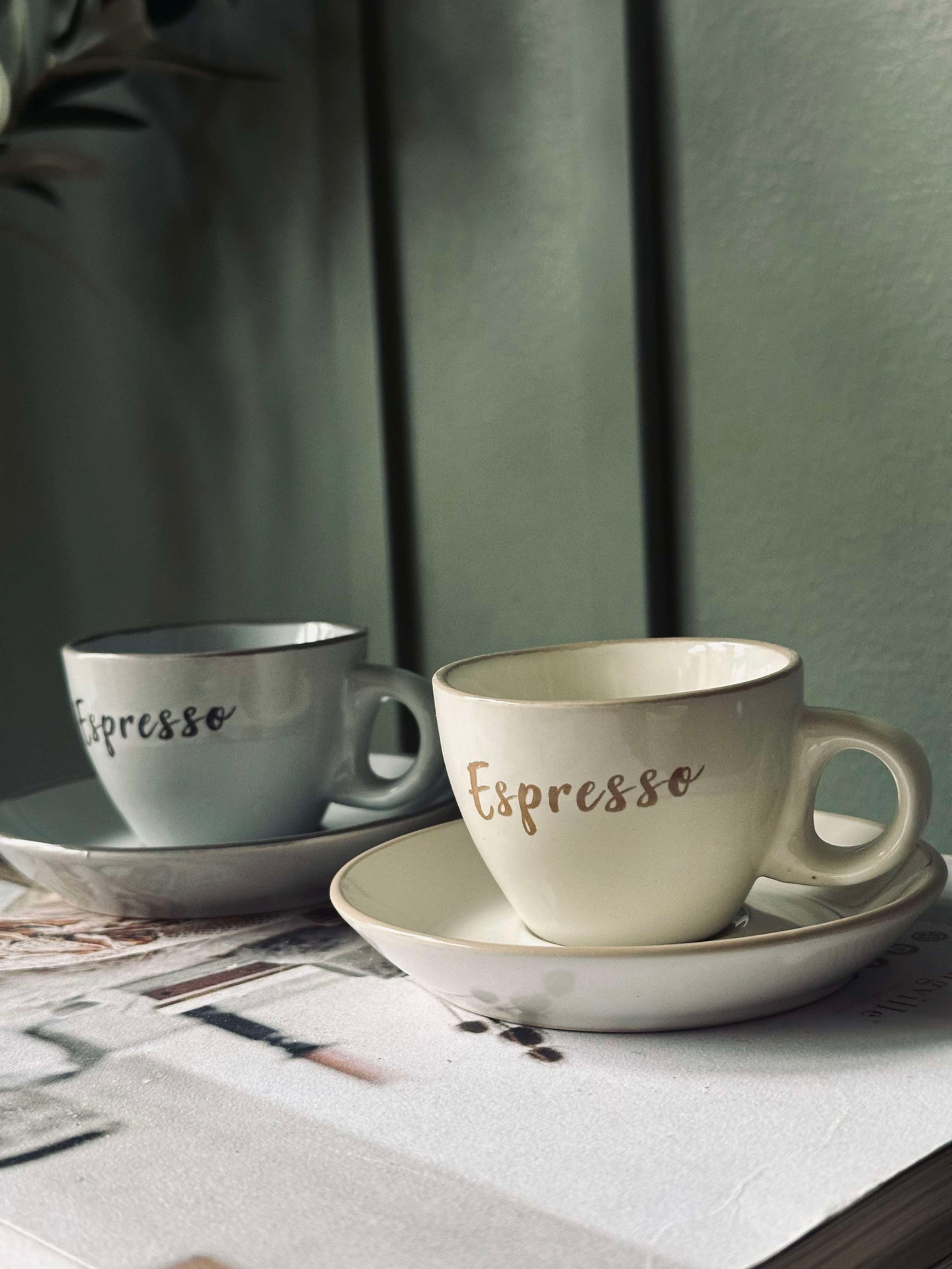 Tasse mit Untertasse Espresso 100 ml. - 4 Stk.