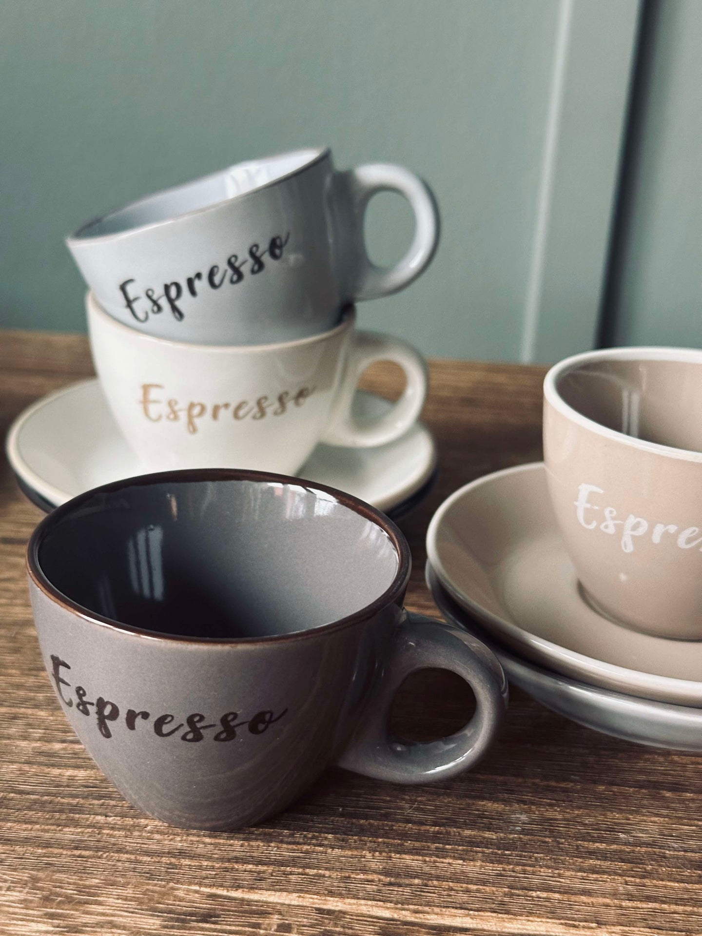 Tasse mit Untertasse Espresso 100 ml. - 4 Stk.