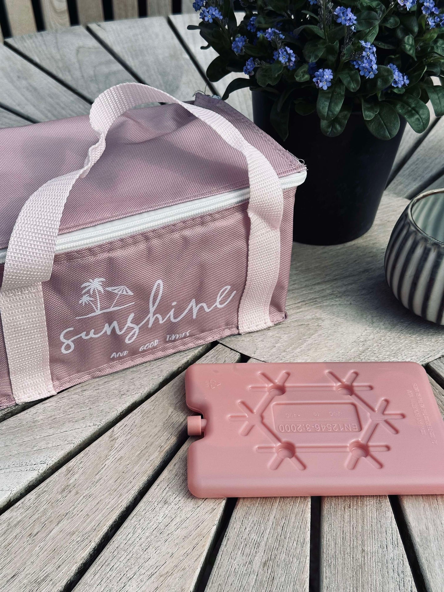 Kühltasche mit Kühlelement - Rosa