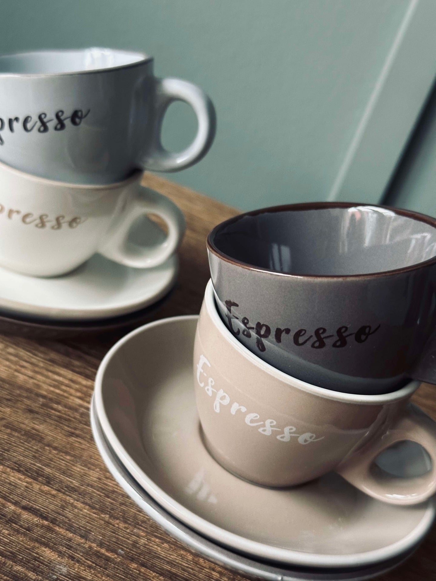 Tasse mit Untertasse Espresso 100 ml. - 4 Stk.