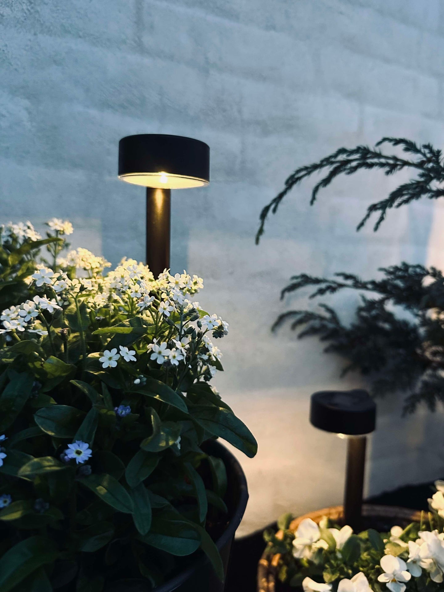 Gartenlampe Nancy mit Solar – Set mit 4 Stück.