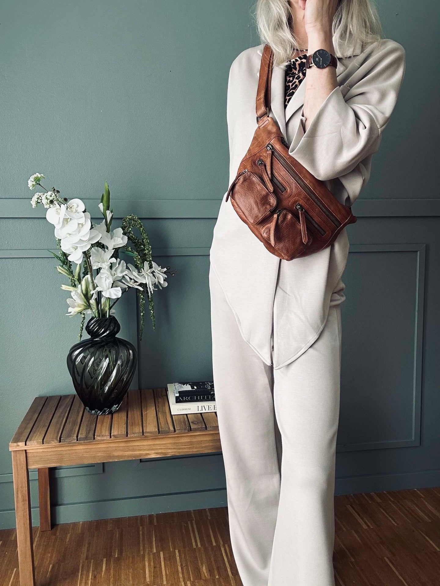 Set Lisa beige - Bluse und Hose