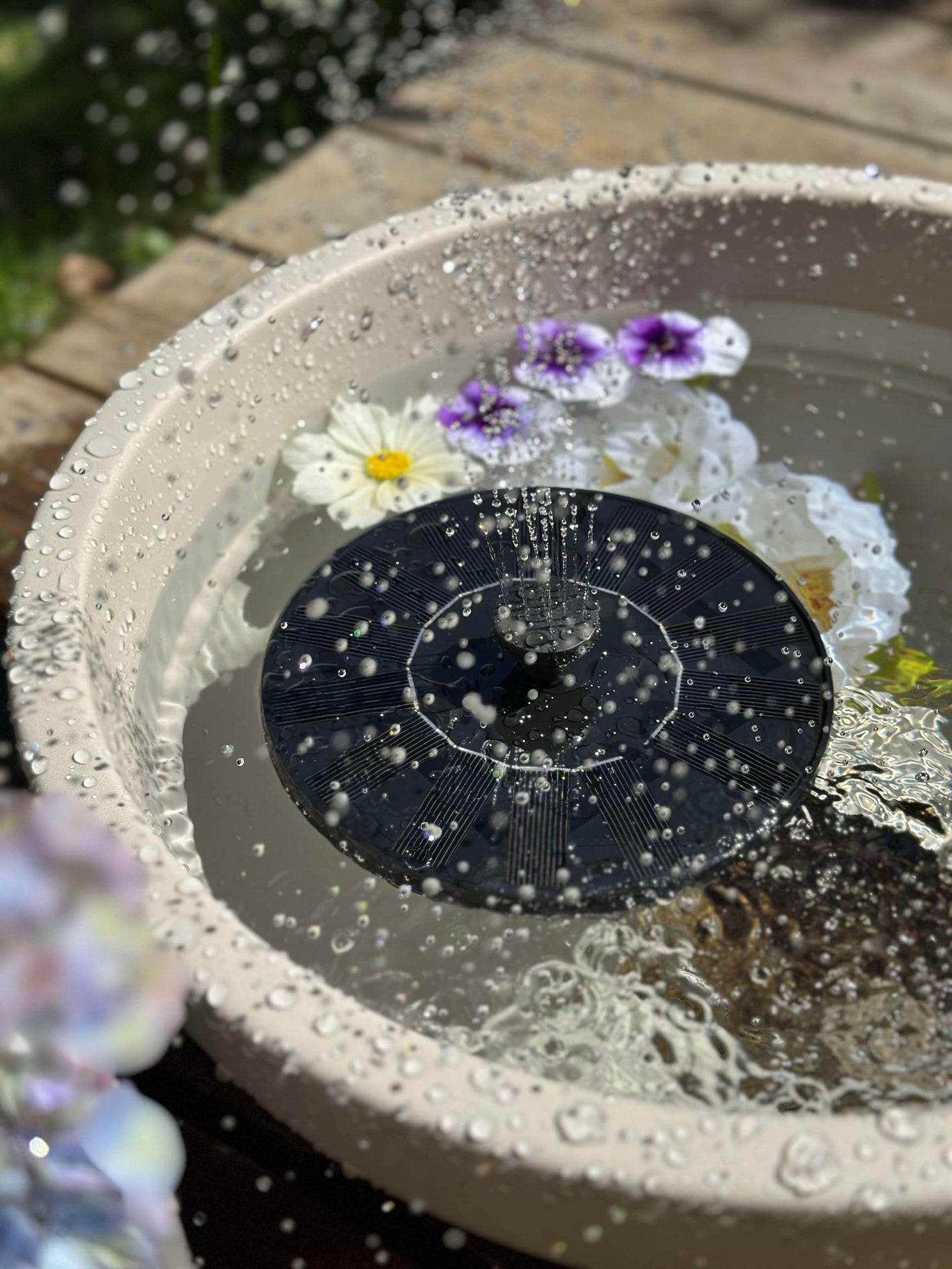 Spiegelbecken aus Recycling-Kunststoff - Sand