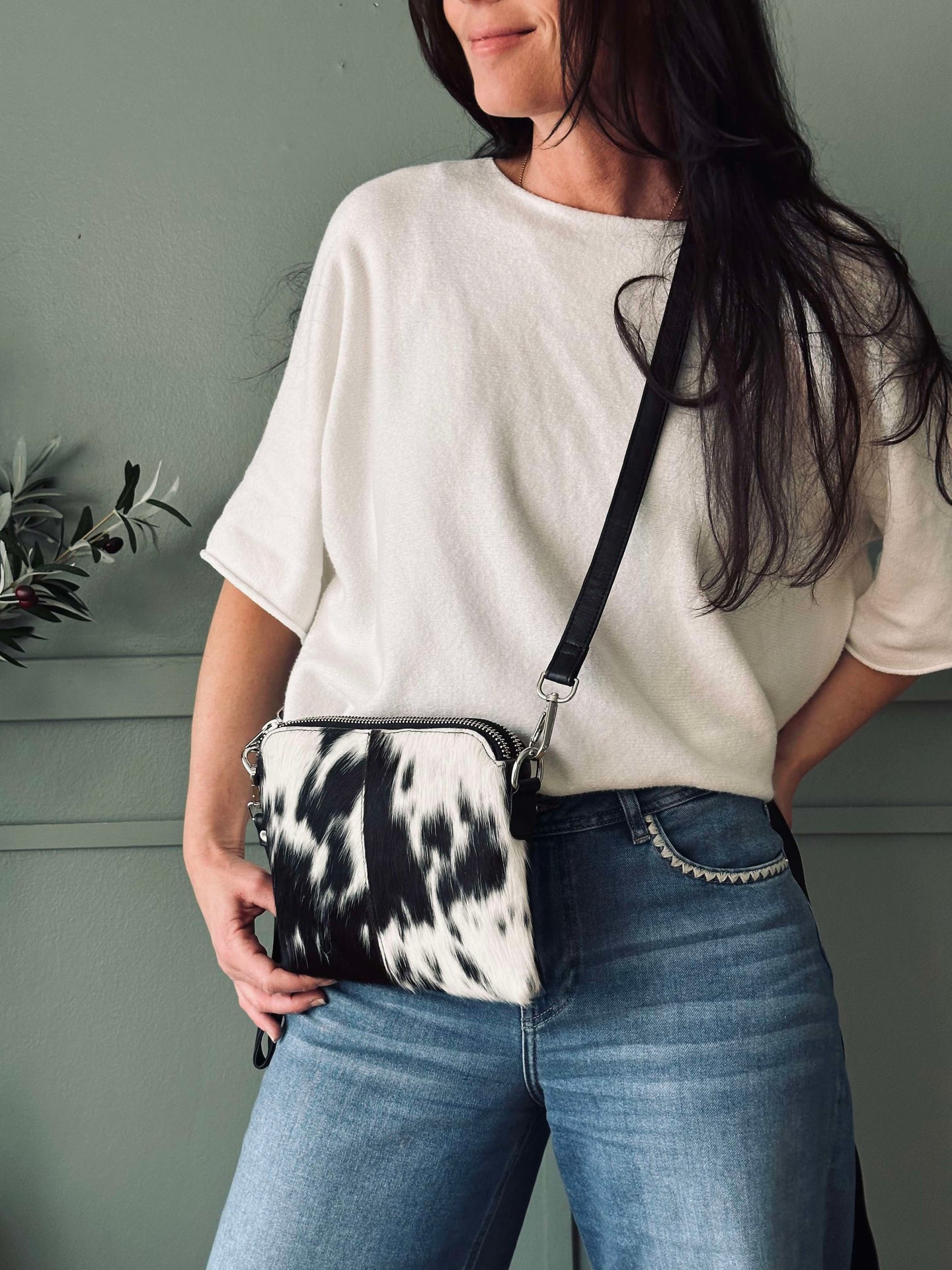 Crossbody clutch ALICE - COW