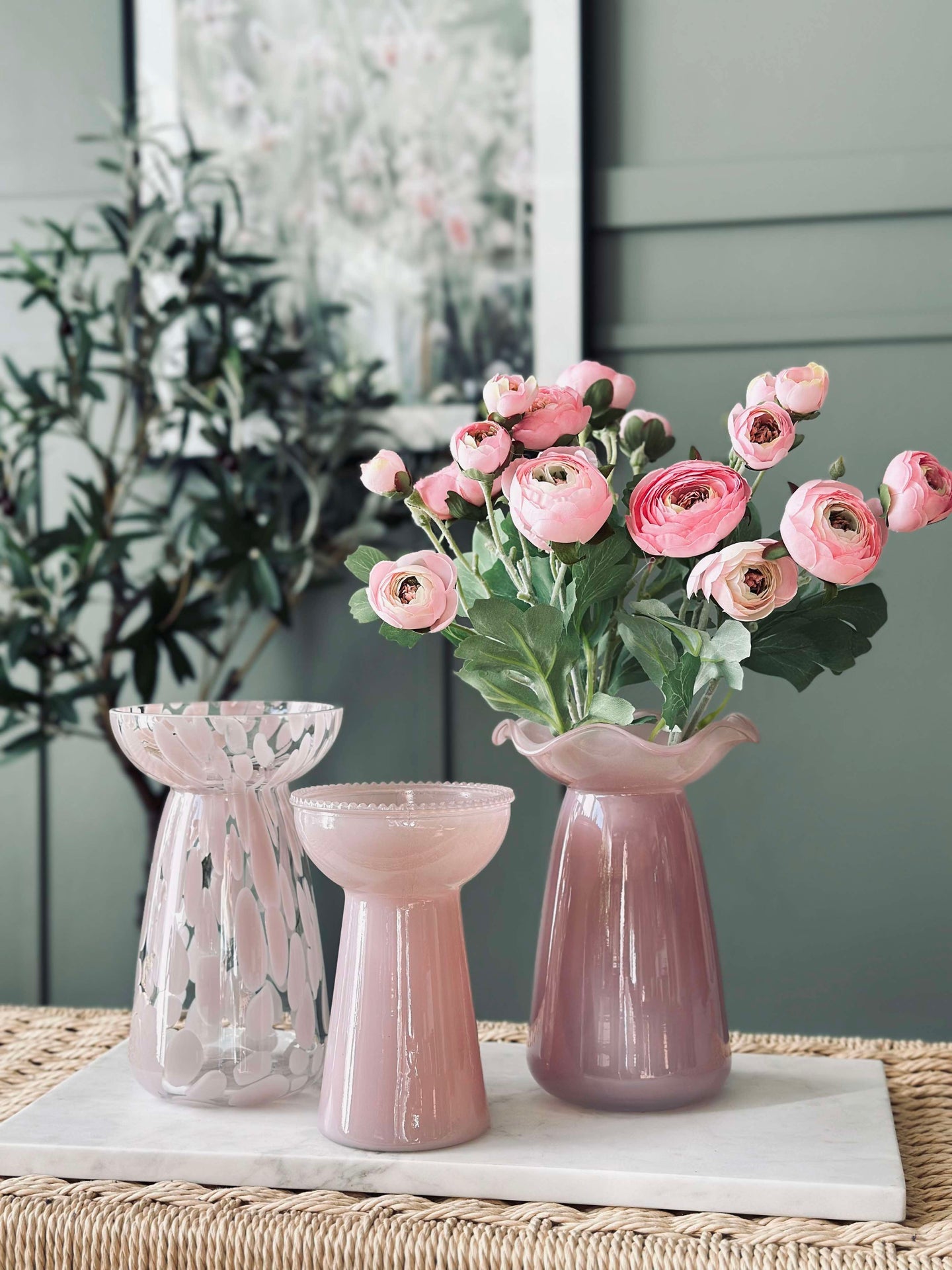 Hyazinthvase Milla - Rosa