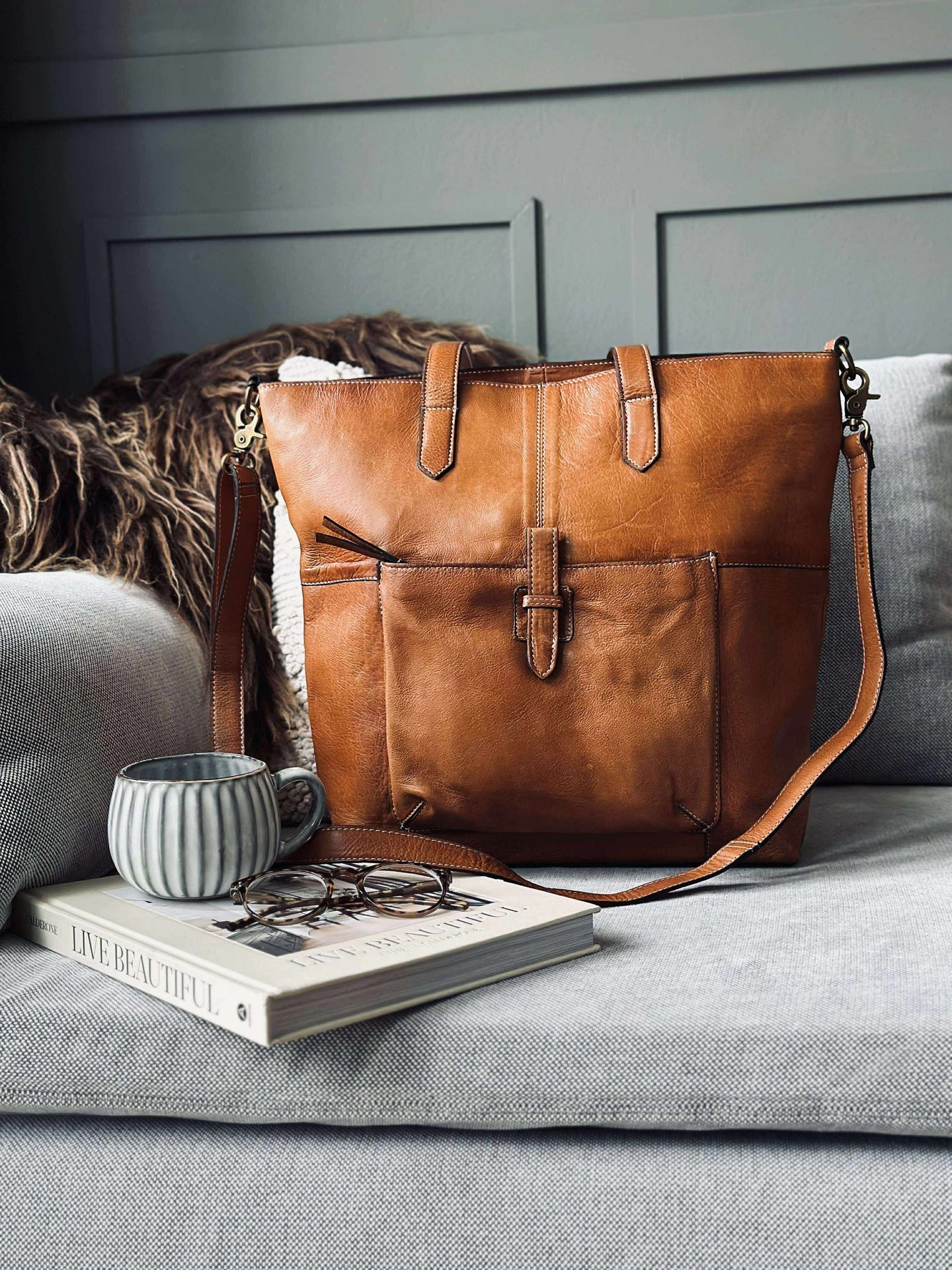 Tasche Layla Cognac
