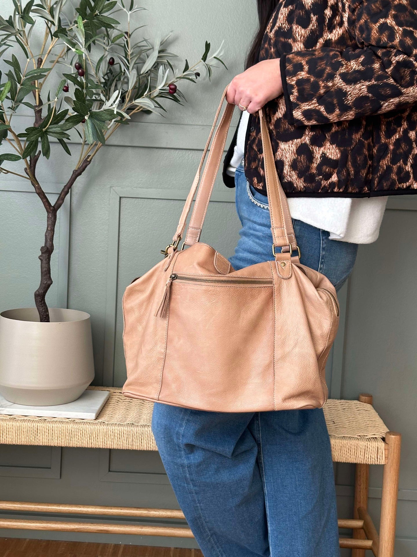 Tasche Naomi Taupe