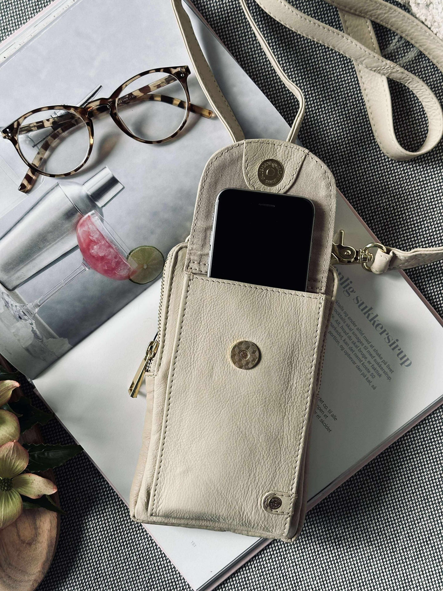 Handytasche - Sand / Gold