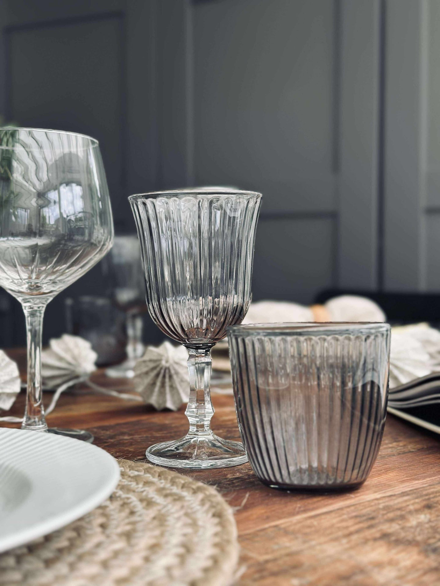 Wasserglas grau