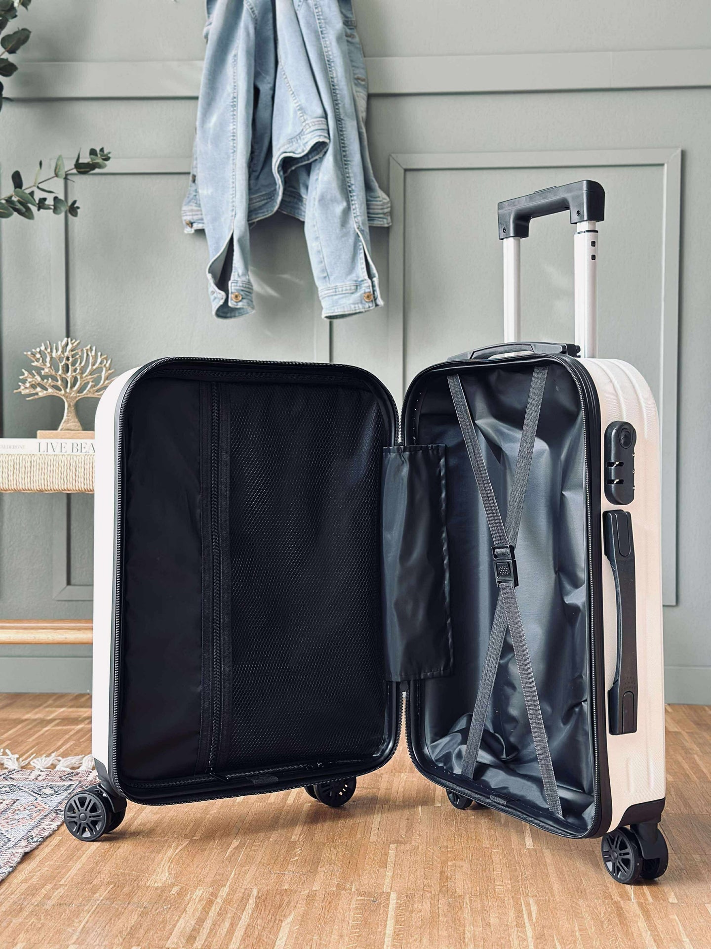 Koffer Trolley - Beige