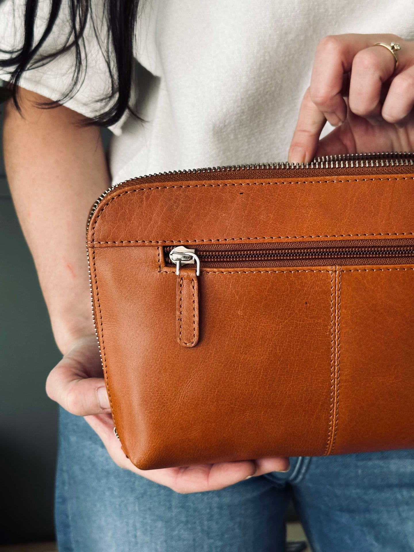 Clutch Minna Cognac