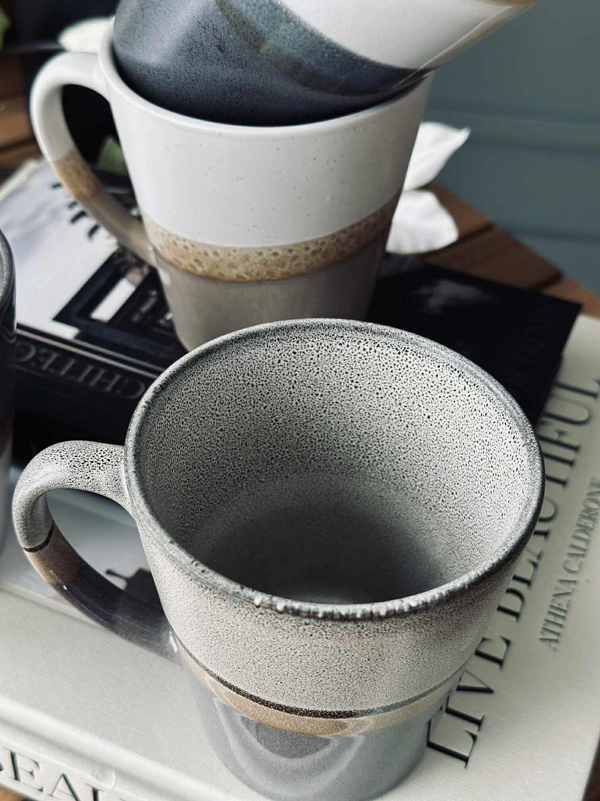 Becher GINA Steingut - Colormix